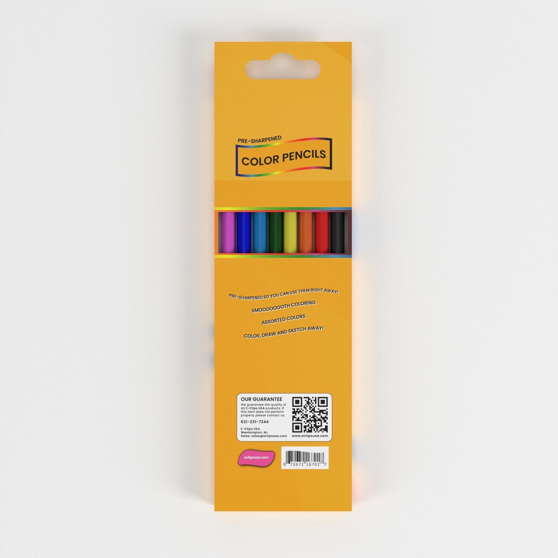 Colored Pencils - Pre-sharpened, 8-count