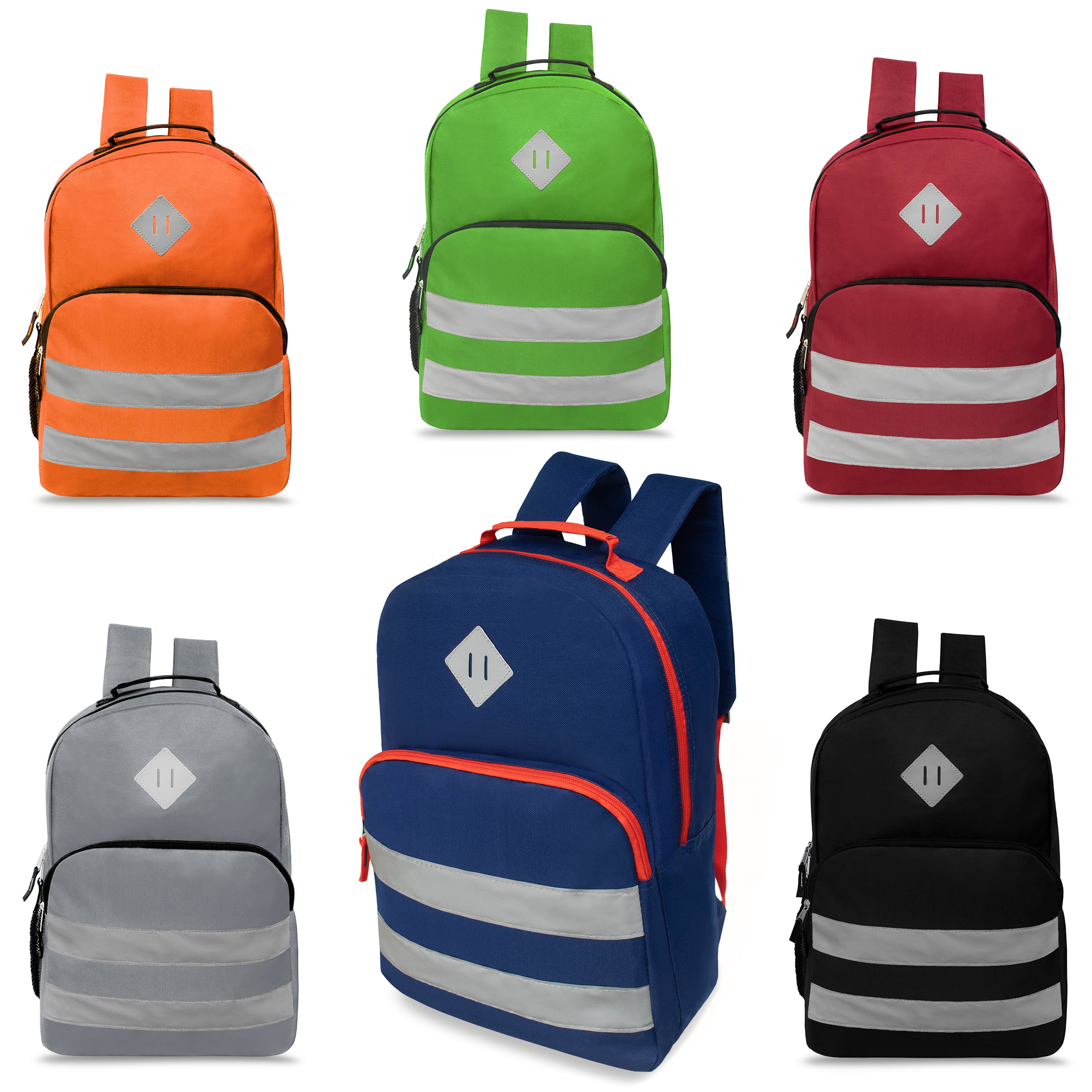 17 inch reflective wholesale backpacks