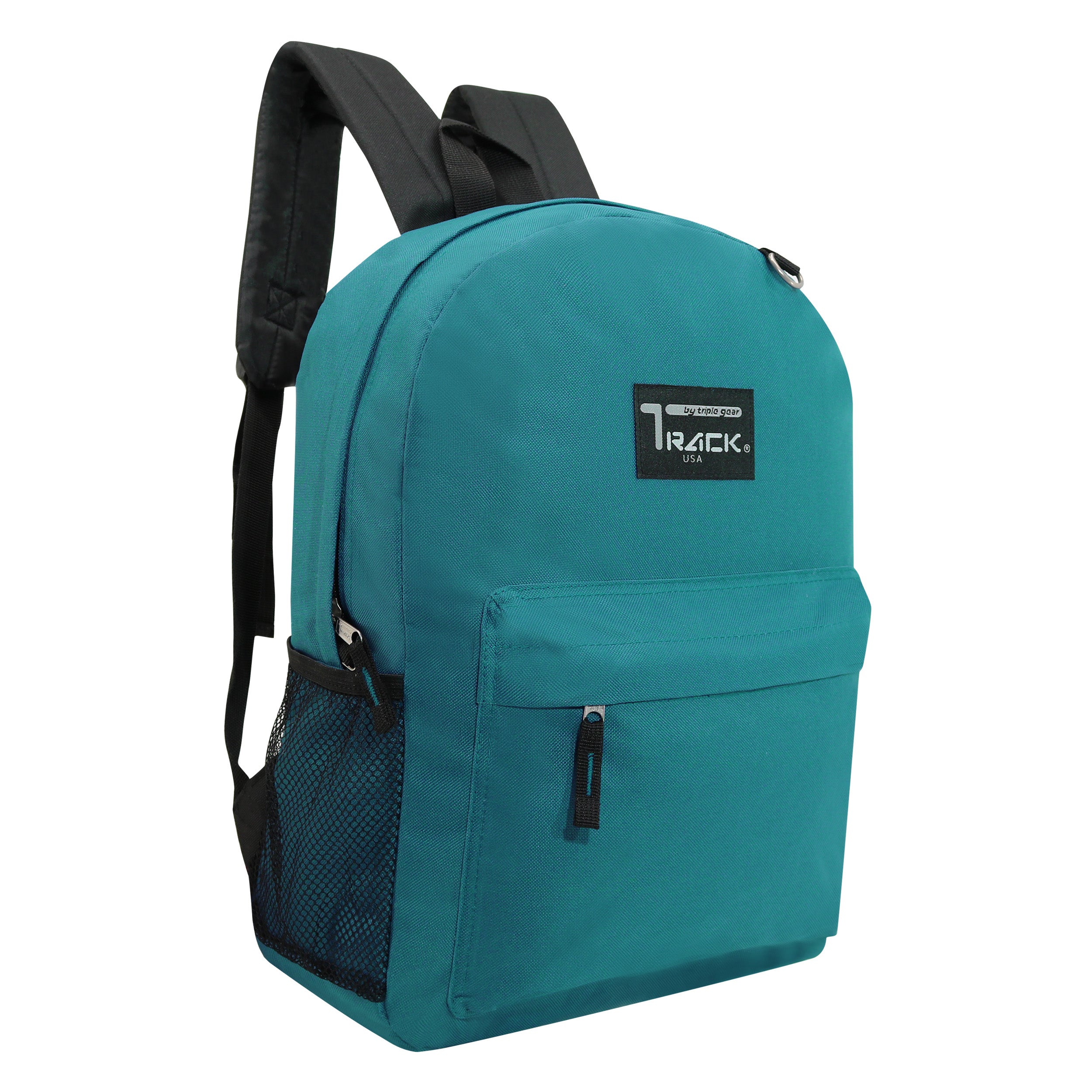 17" Wholesale Backpacks In Teal | Padded Back | Bulk Case of 24 Bookbags