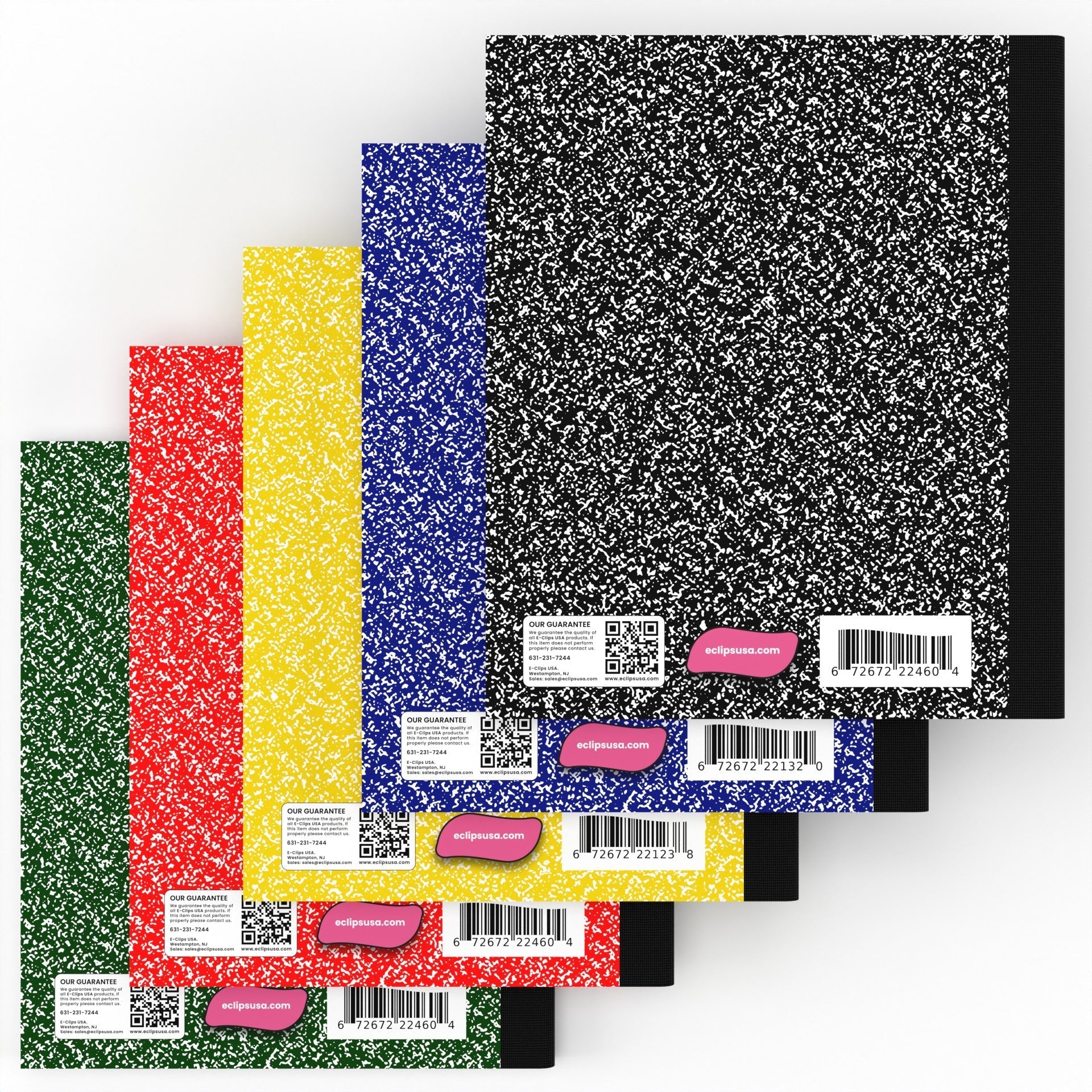 Composition Notebook - Assorted Marble Colors, College-ruled, 7.5 X 9.8 Inches, 100 Sheets
