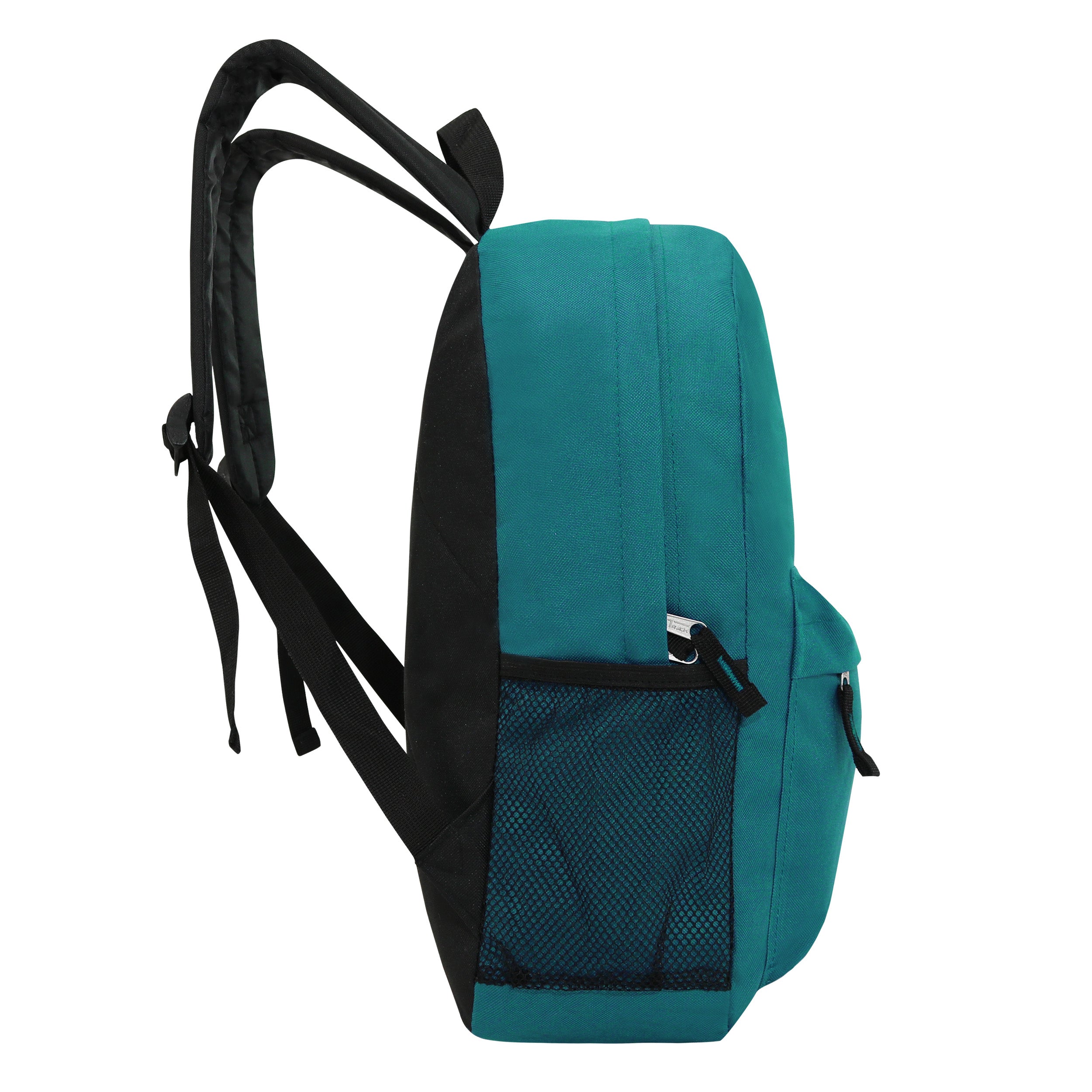 17" Wholesale Backpacks In Teal | Padded Back | Bulk Case of 24 Bookbags