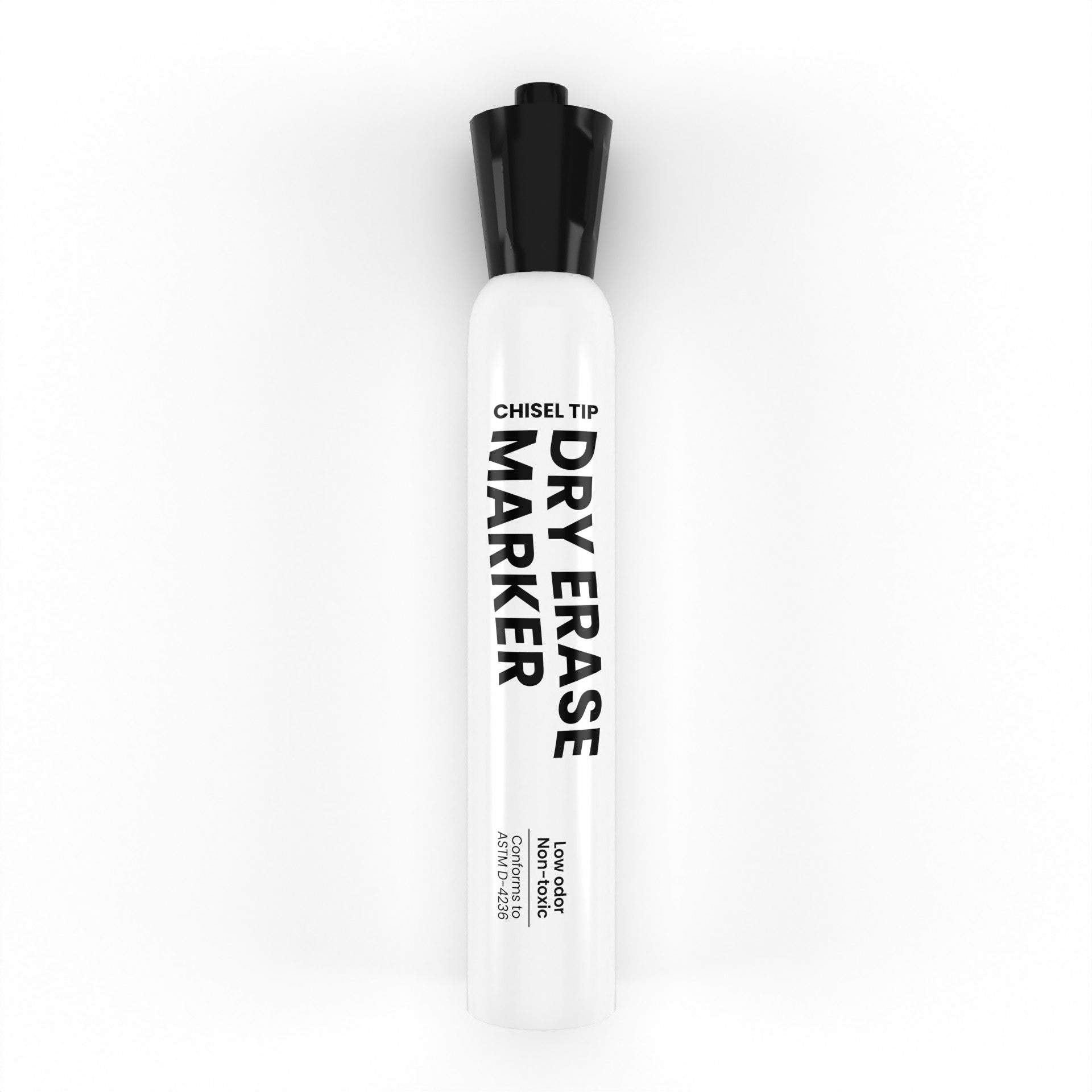 Dry Erase Markers - Low Odor, Non-toxic, Black, Chisel-tip