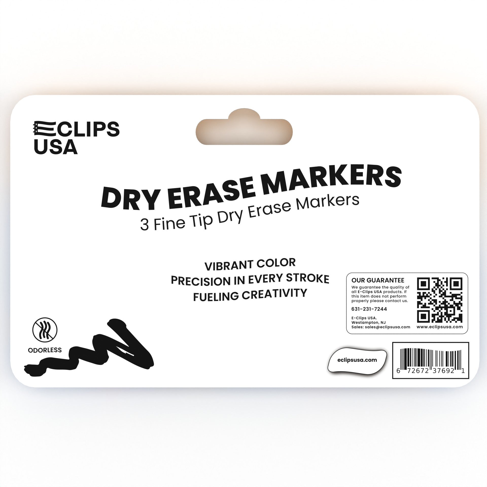 Dry Erase Markers - Low Odor, Non-toxic, Assorted Colors, 3 Pack, Fine-tip