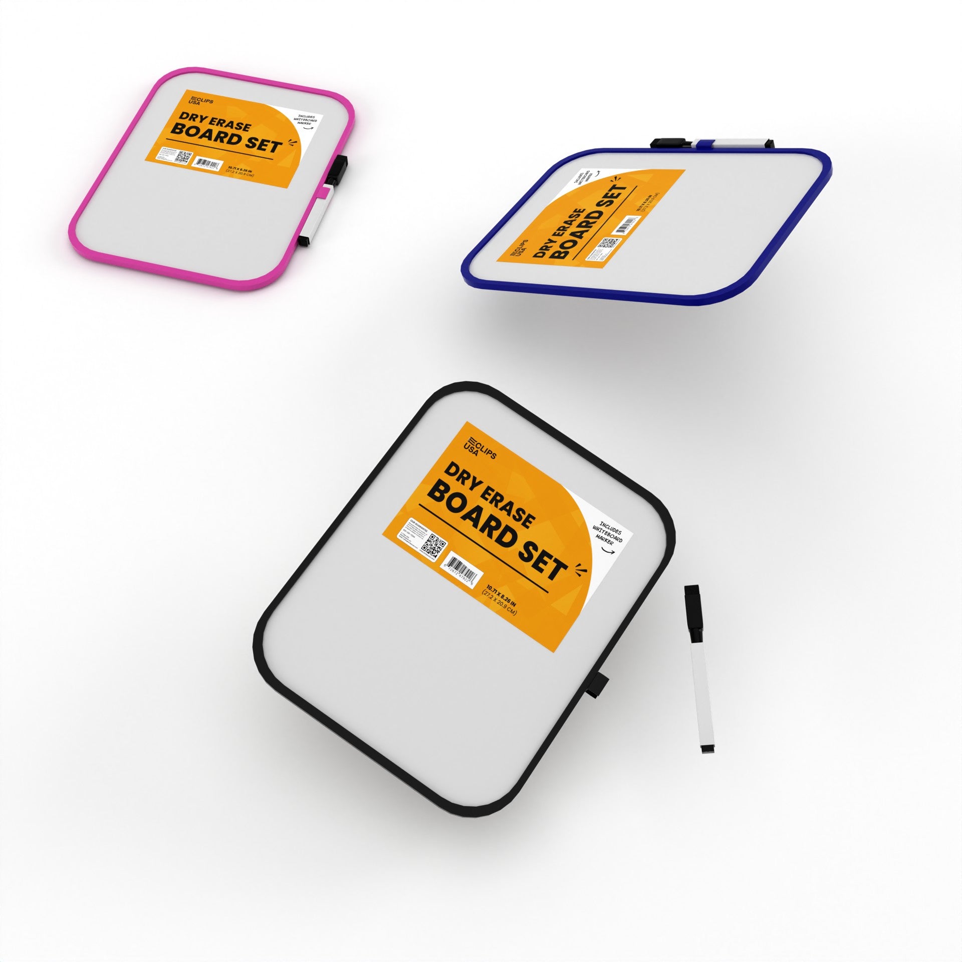 Dry Erase Board with Marker - 10.71 X 8.26 Inches, Assorted Colors