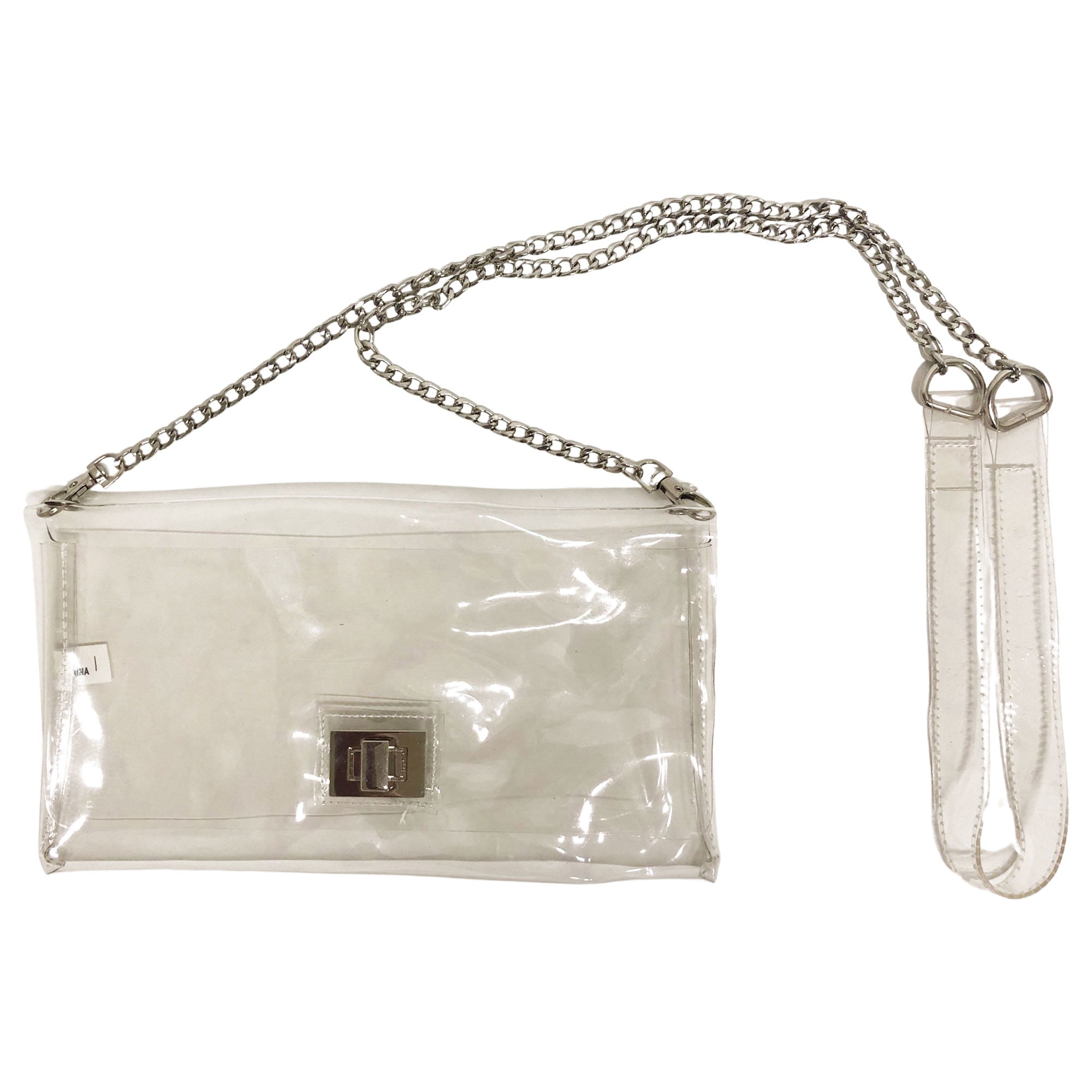CLEARANCE WHOLESALE CLEAR HANDBAG (CASE OF 24 - $2.50 / PIECE)  Wholesale Transparent Handbag SKU: C3021-24