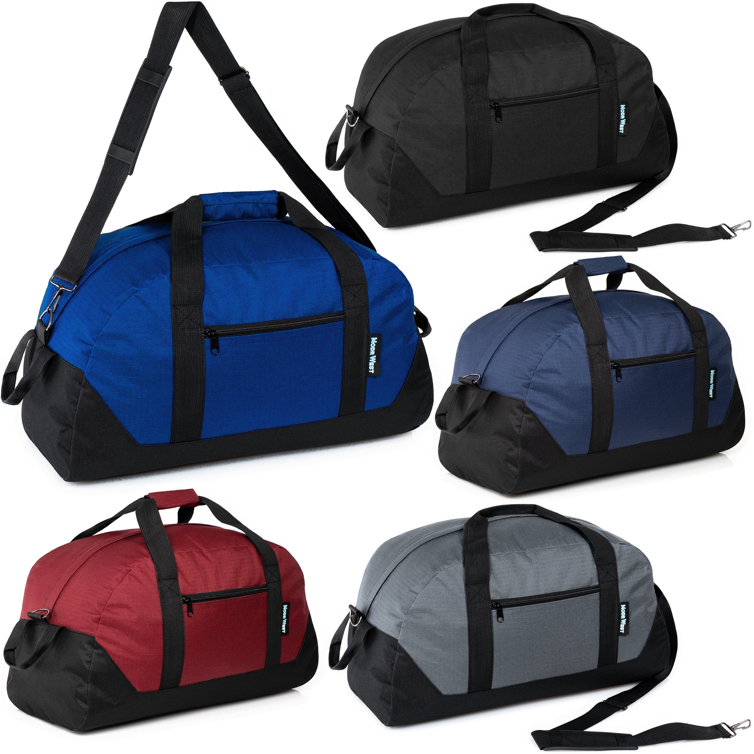 30" Wholesale Duffle Bag in 5 Assorted Colors - Bulk Case of 12 Duffels