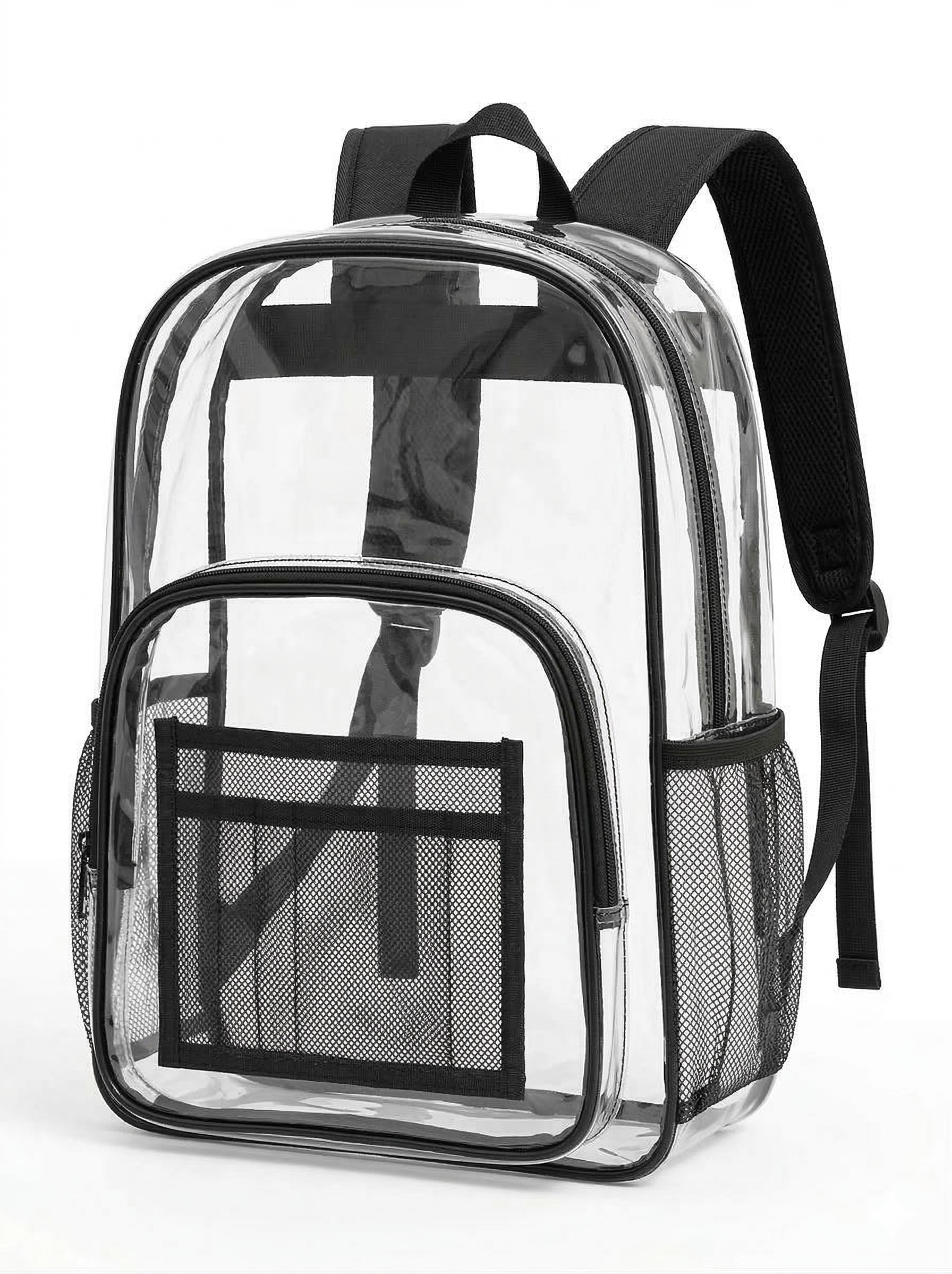 Clear Backpacks 17 Inch – Transparent Bookbags for School, Security, Events – Durable PVC with Reinforced Straps – 24 Pack