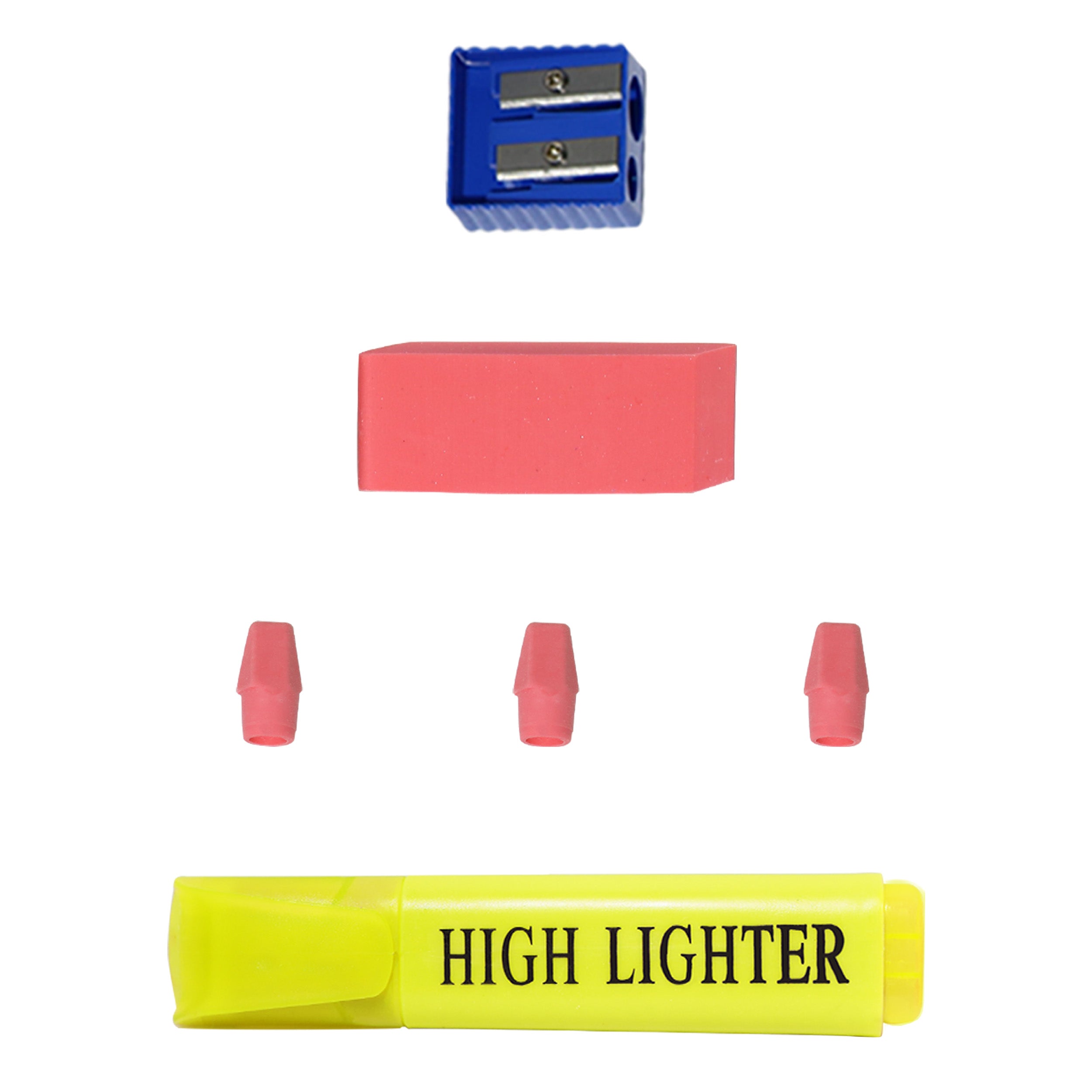 22 Piece Wholesale Basic School Supply Kits for Students - Bulk Case of 48 Kits