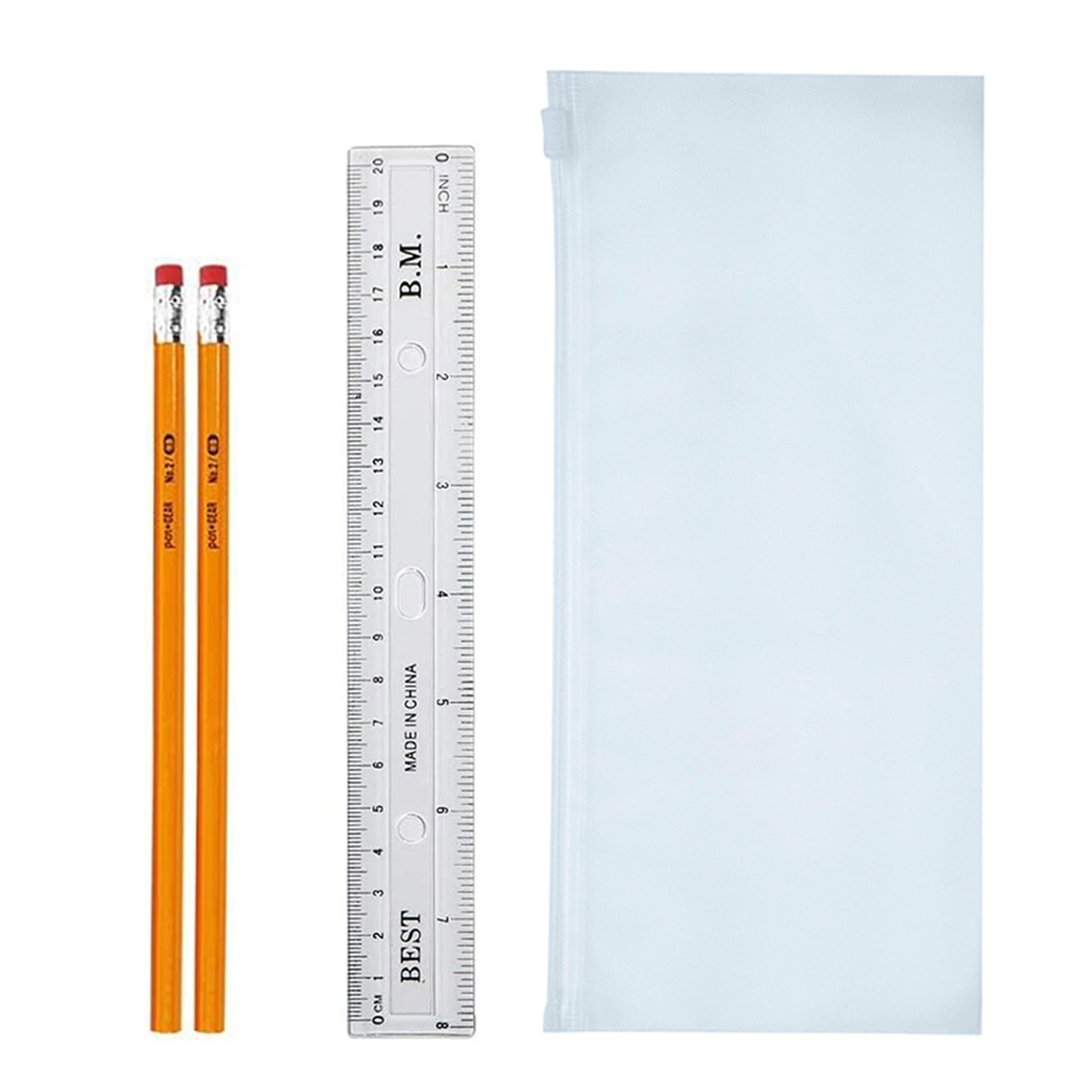 16 Piece Wholesale Basic School Supply Kits for Students - Bulk Case of 48 Kits