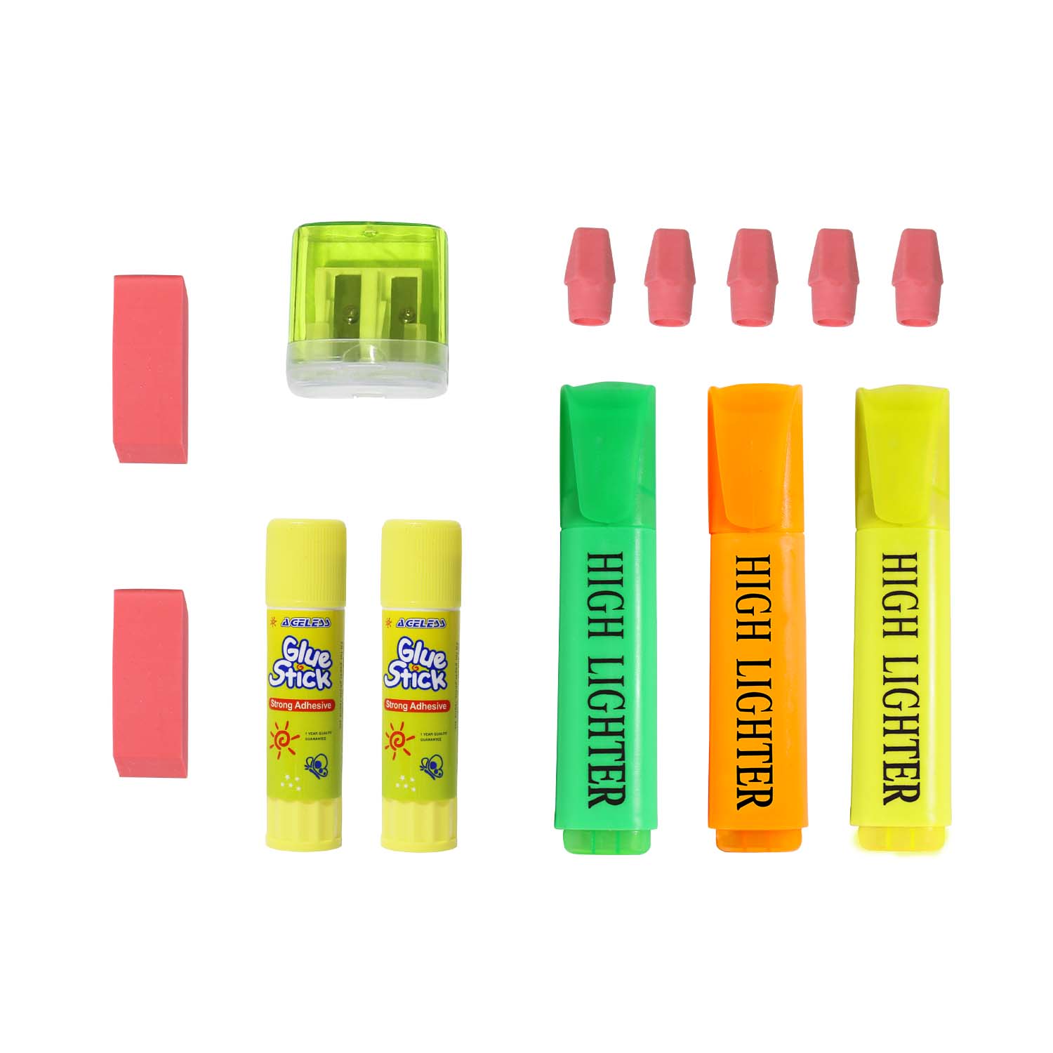36 Piece Wholesale Basic School Supply Kits for Students - Bulk Case of 48 Kits