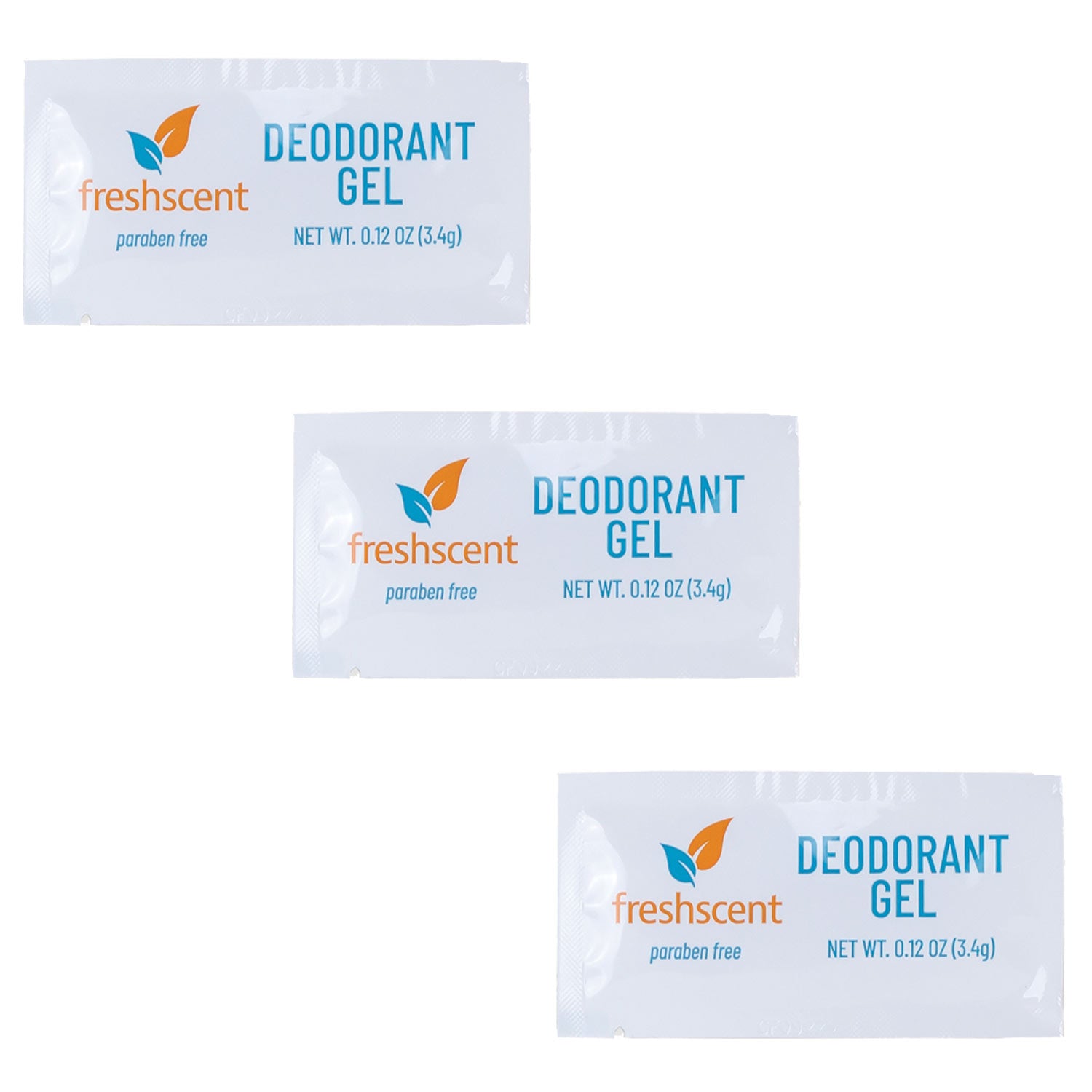 Wholesale Deodorant Gel Packets - Travel, Rentals, Homeless Care - Bulk Case of 1000