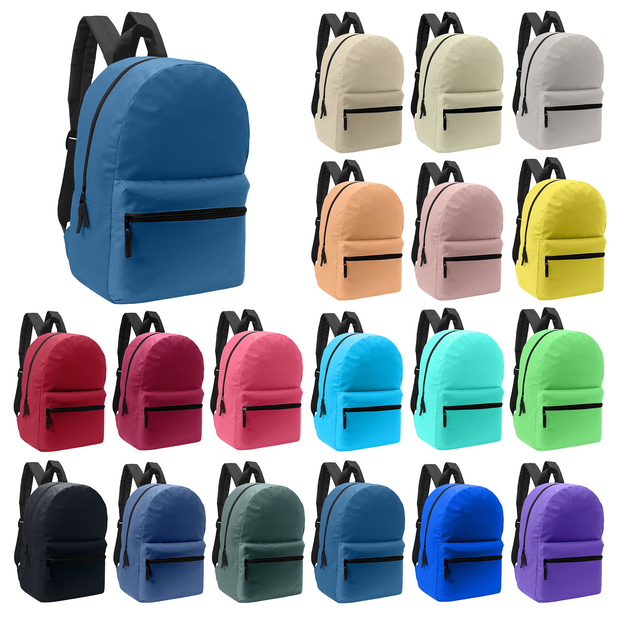 wholesale backpacks in bulk for back to school in 18 colors BAPA-280-36