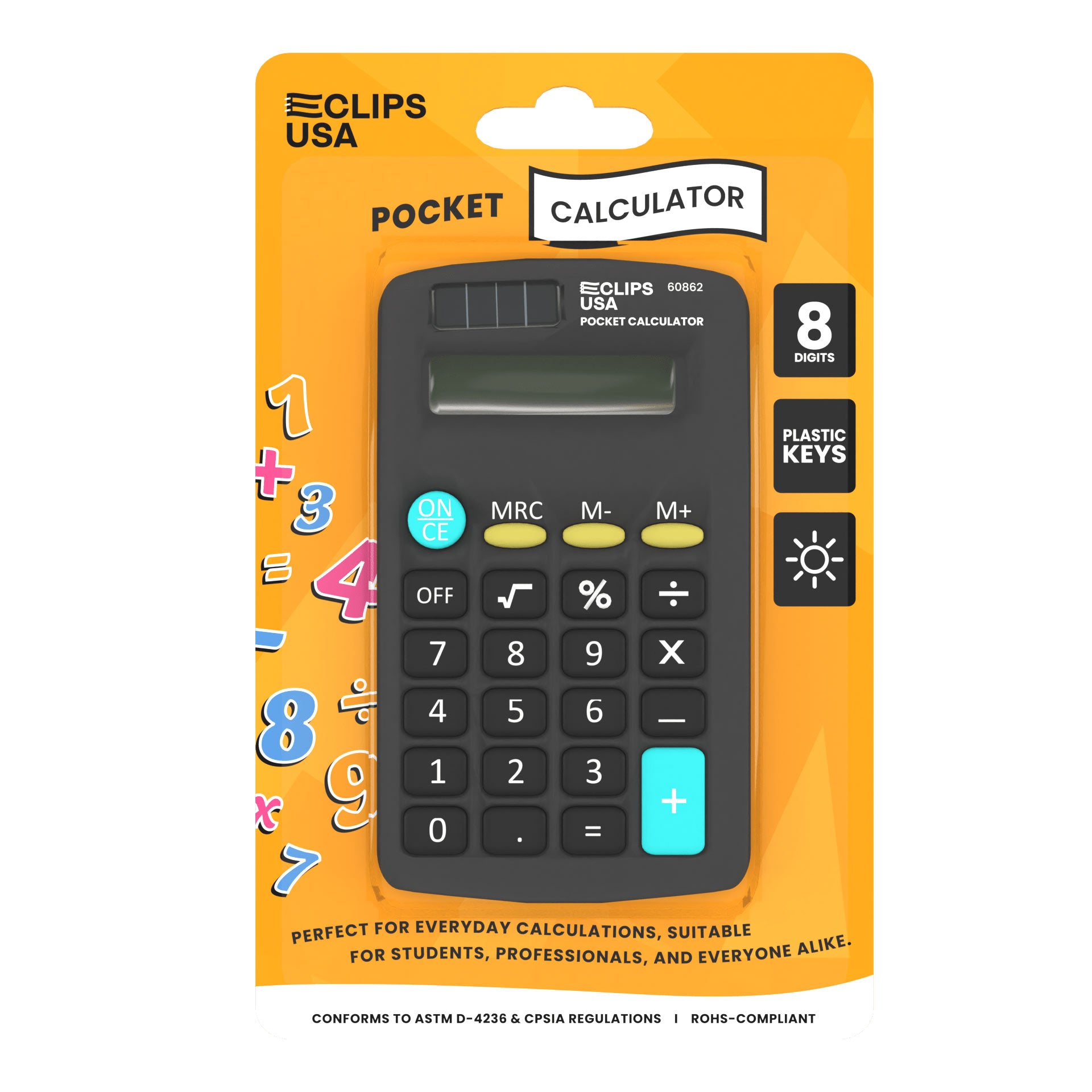 Wholesale Calculators for Back to School Students - Pocket Sized - Bulk Case of 36 Calculators