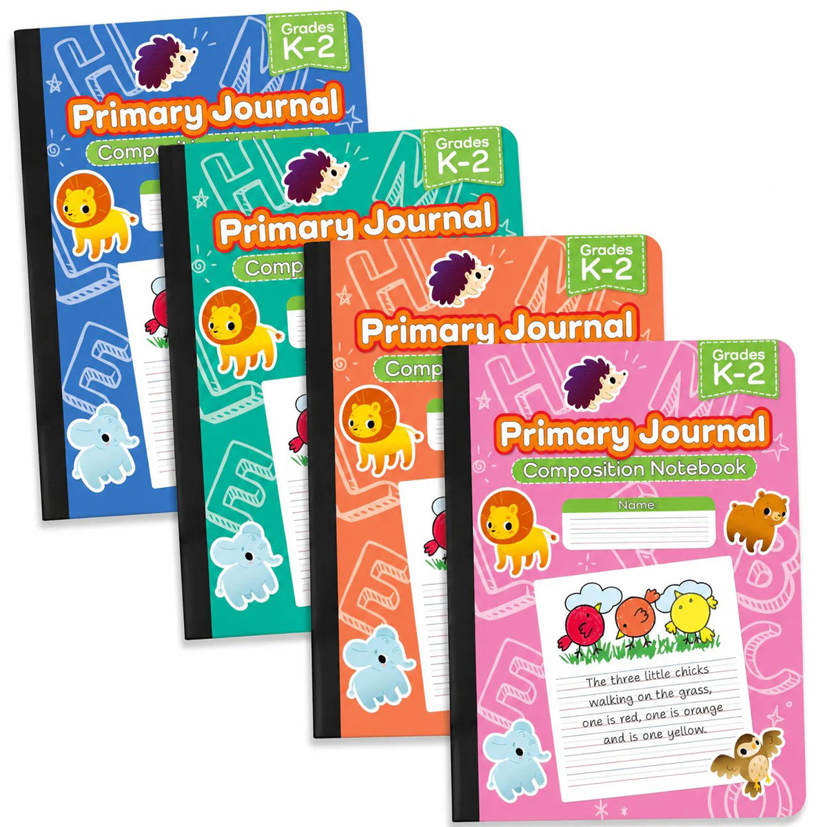 Wholesale Composition Notebooks 100 Sheets - Grades K-2 Primary Ruled - Bulk Case of 48