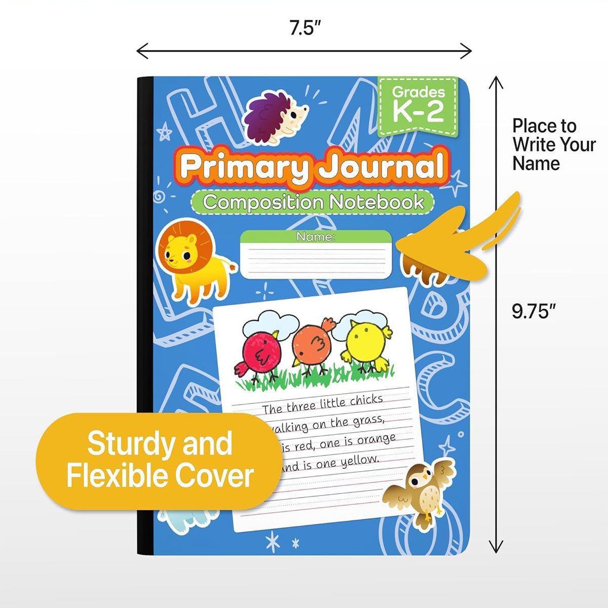 Wholesale Composition Notebooks 100 Sheets - Grades K-2 Primary Ruled - Bulk Case of 48