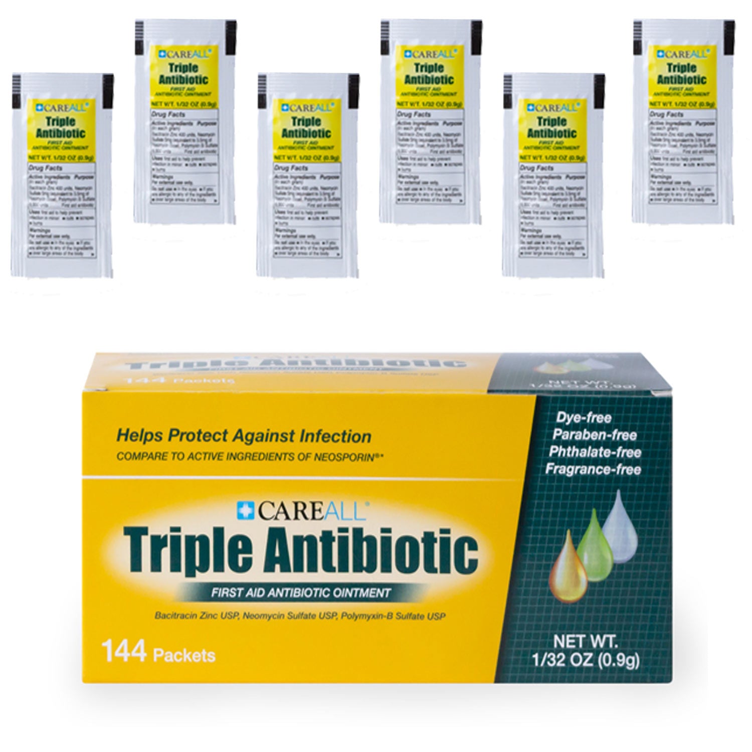 Wholesale Triple Antibiotic Ointment Packets | Travel, Hotels, Rentals, Homeless Care - Bulk Case of 1728