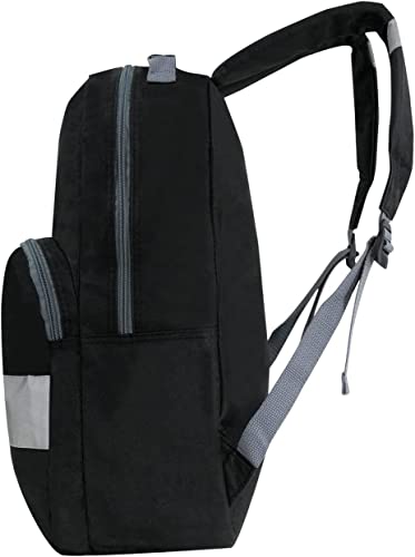 24 pack 17" Reflective Wholesale Backpack in Assorted Colors - Bulk Case of 24