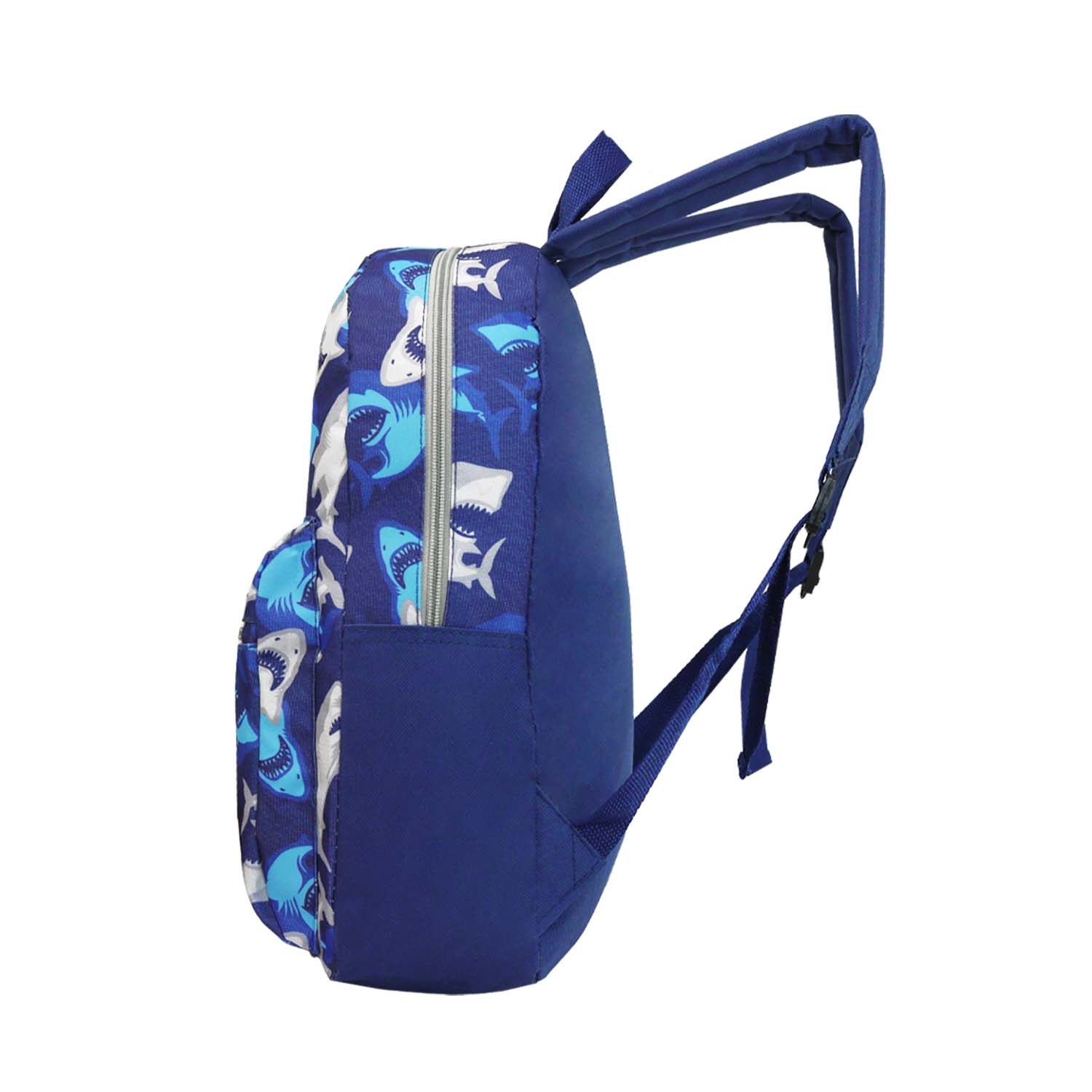 15" Kids Basic Wholesale Backpacks in 4 Assorted Boys Prints - Bulk Case of 24