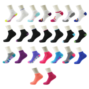 Women's Ankle Wholesale Socks - Size 9-11 in Assorted Colors - Bulk Case of 96 Pairs