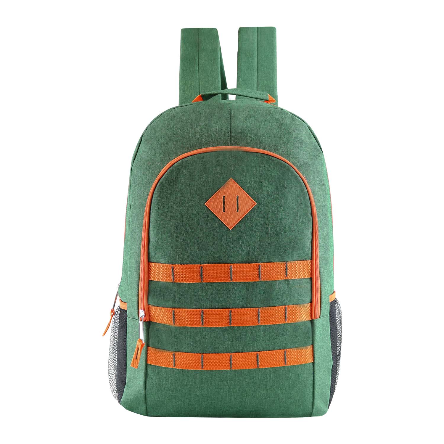 19" Premium Wholesale Backpack In 4 Colors - Mesh Side Pockets - Bulk Case Of 24