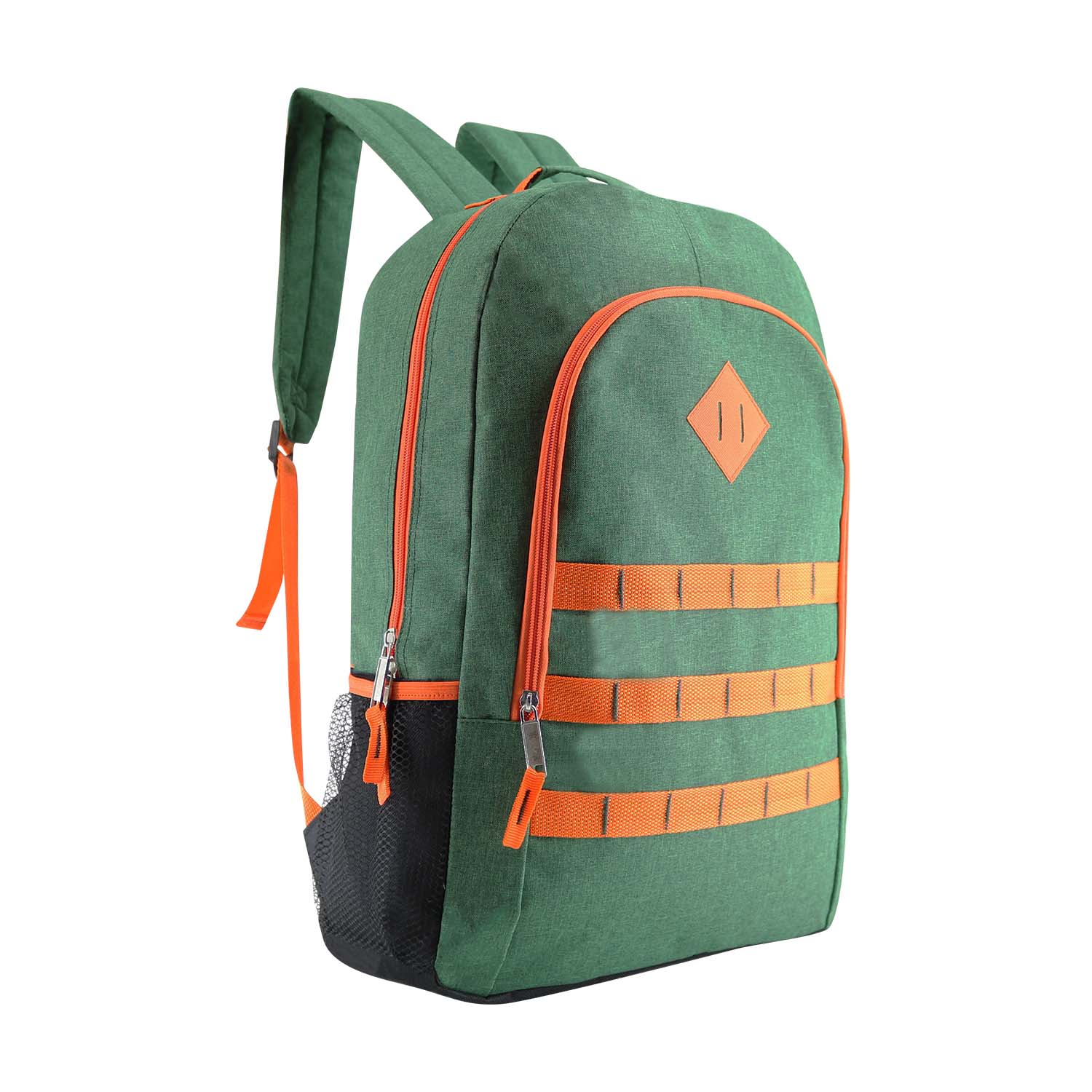 19" Premium Wholesale Backpack In 4 Colors - Mesh Side Pockets - Bulk Case Of 24