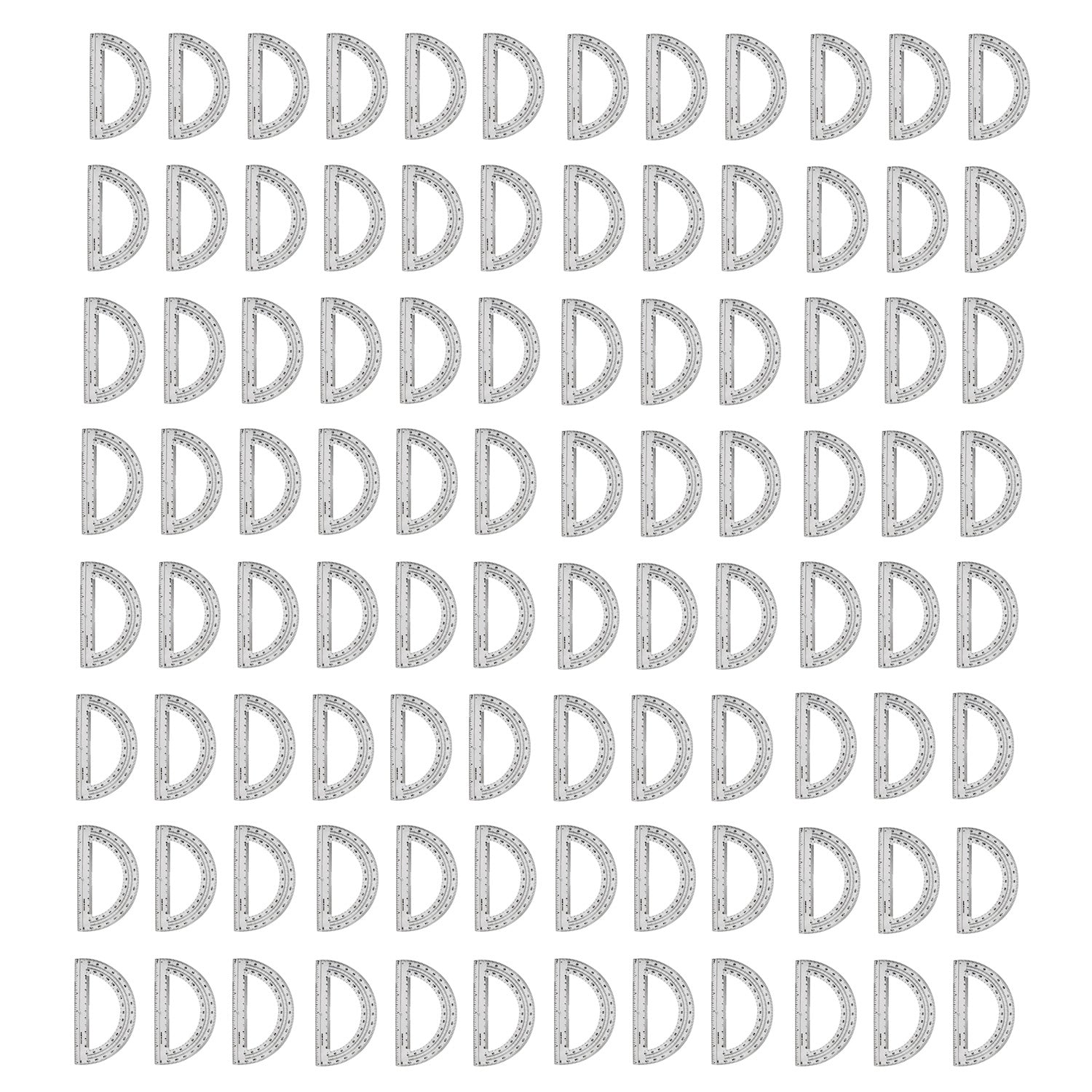 180 Degree Wholesale Protractors - Bulk School Supplies - Bulk Case of 96