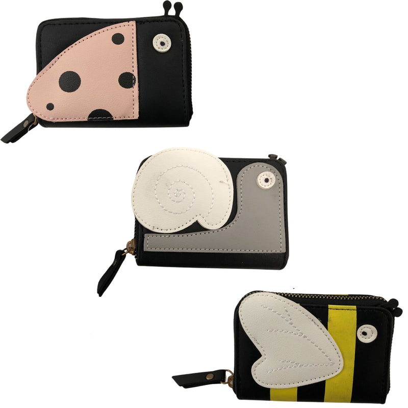CLEARANCE WOMEN'S CARD HOLDER (CASE OF 48 - $1.50 / PIECE) - Wholesale Women's Card Holder in Assorted Prints | SKU: 1147-ANIMAL-48