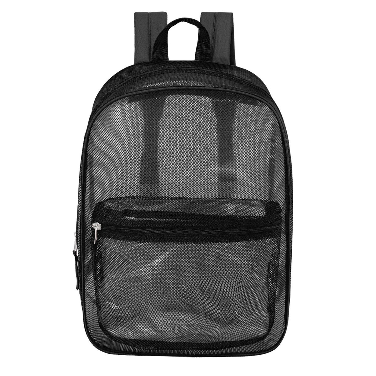 12 Black Mesh 17" Backpacks & Your Choice of 12 Bulk Hygiene Kits - Wholesale Care Package: Homeless, Emergency, Charity
