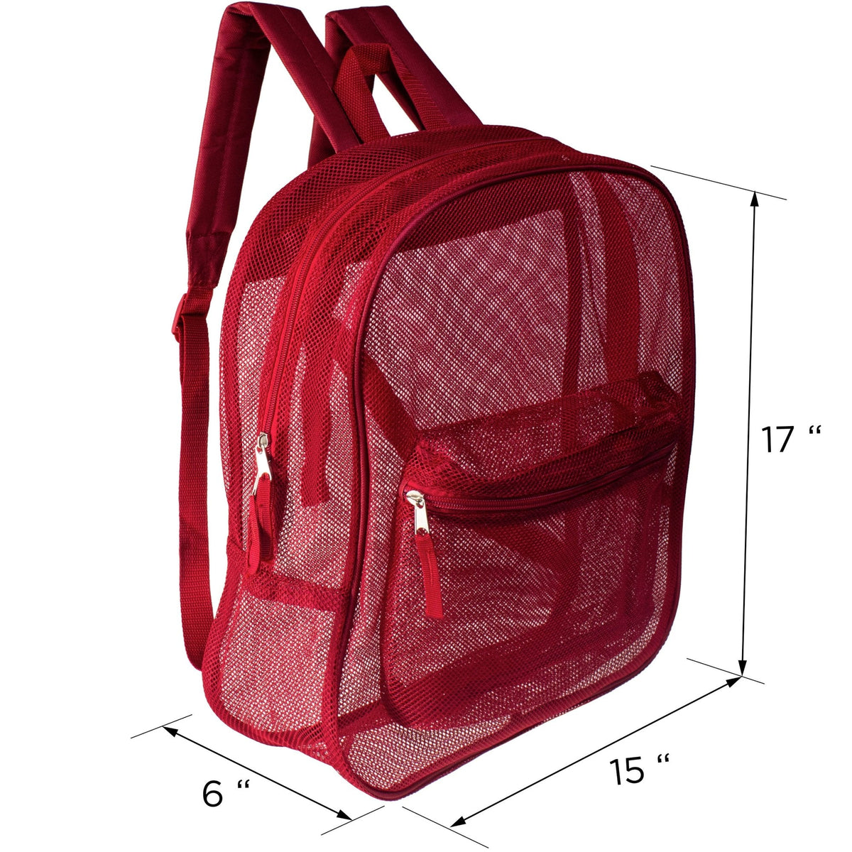 12 Mesh 17" Backpacks in 8 Colors & Your Choice of 12 Bulk Hygiene Kits - Wholesale Care Package: Homeless, Emergency, Charity