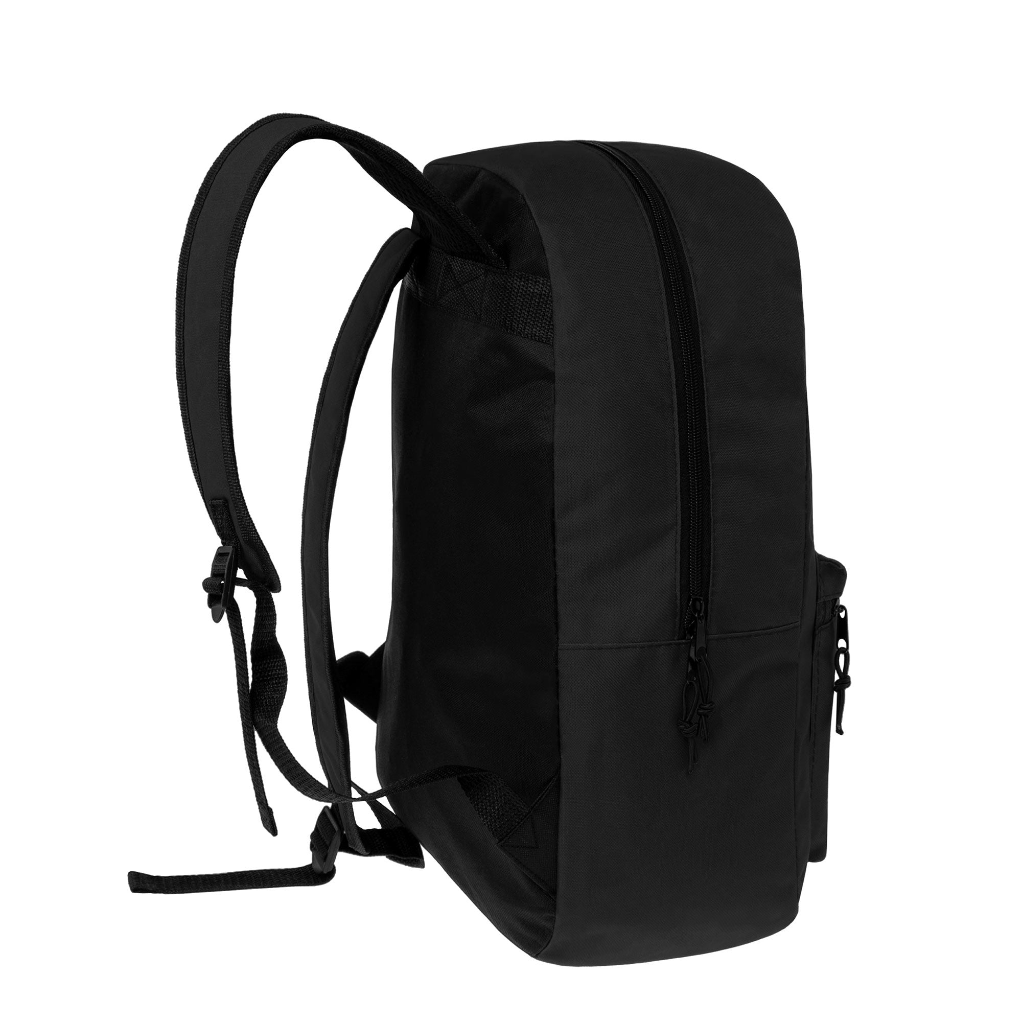 unisex black wholesale backpack 15"