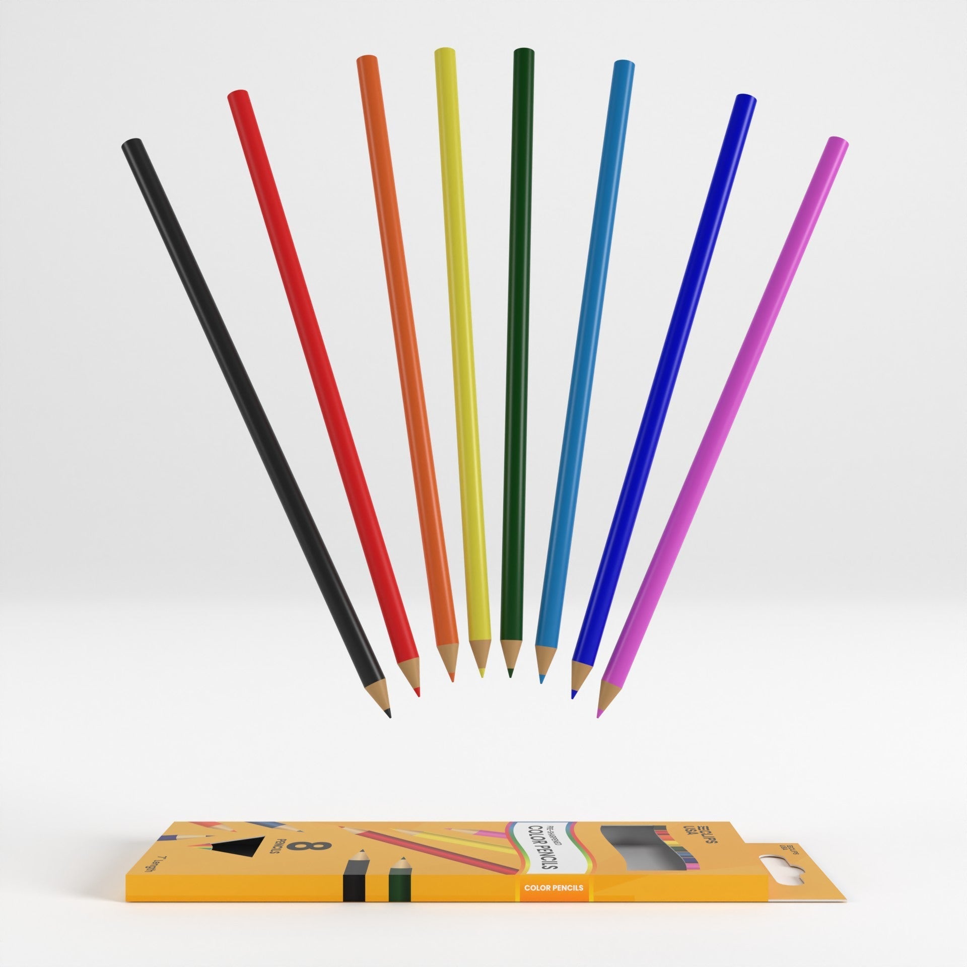 Colored Pencils - Pre-sharpened, 8-count