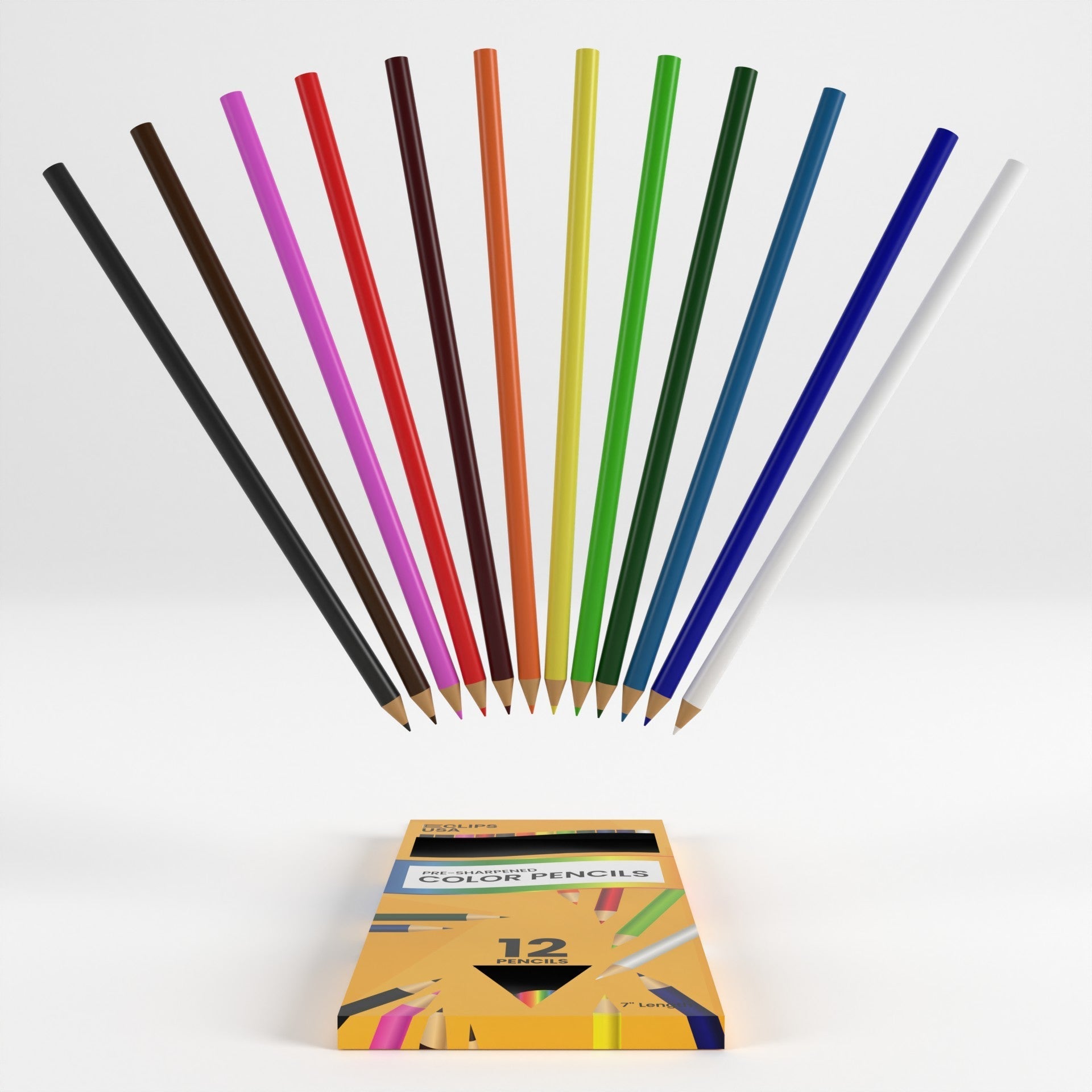 Colored Pencils - Pre-sharpened, 12-count