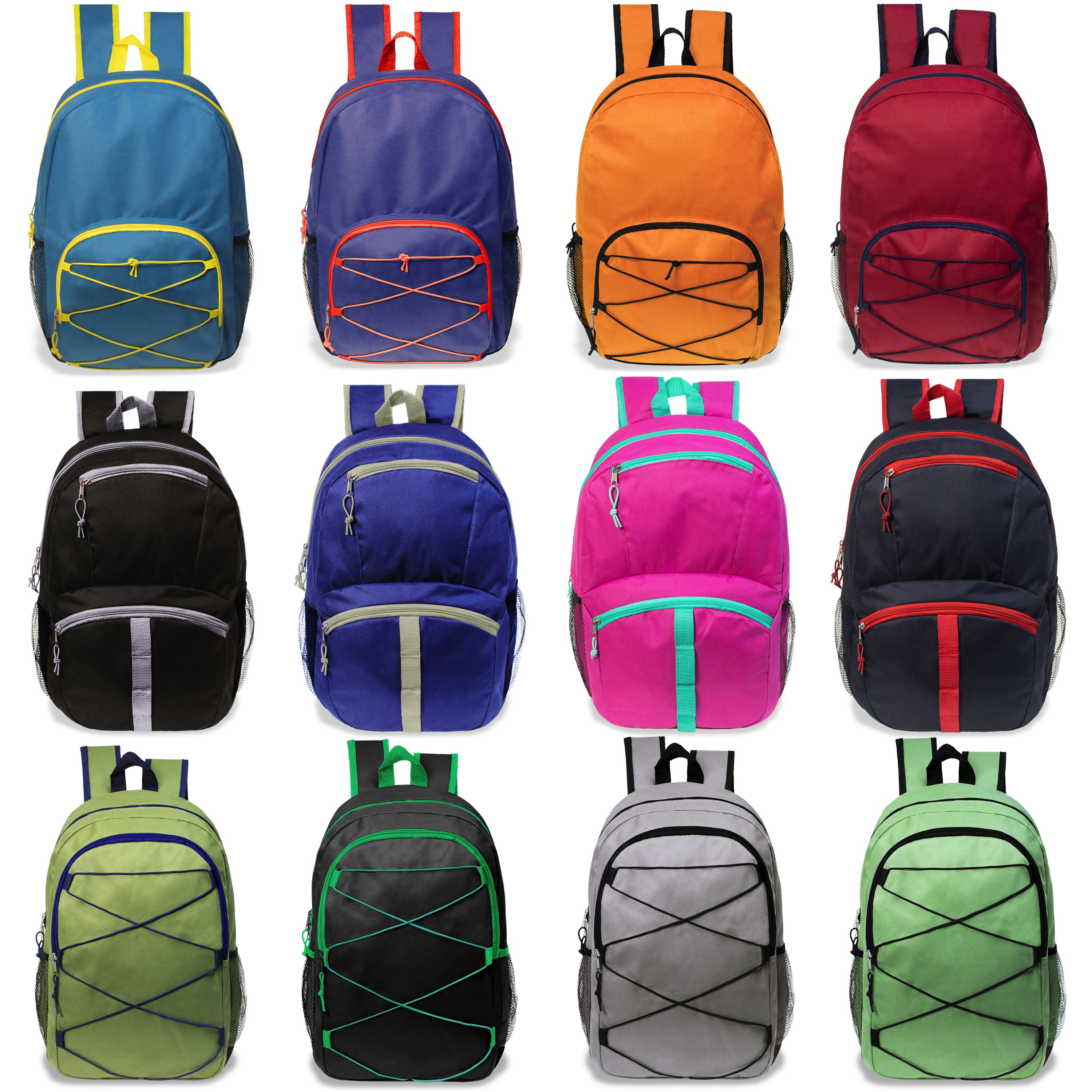 17 inch wholesale bungee backpacks in bulk