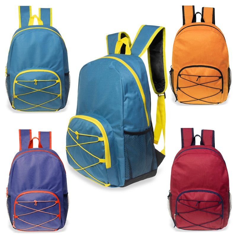 17 inch wholesale bungee backpacks for boys and girls