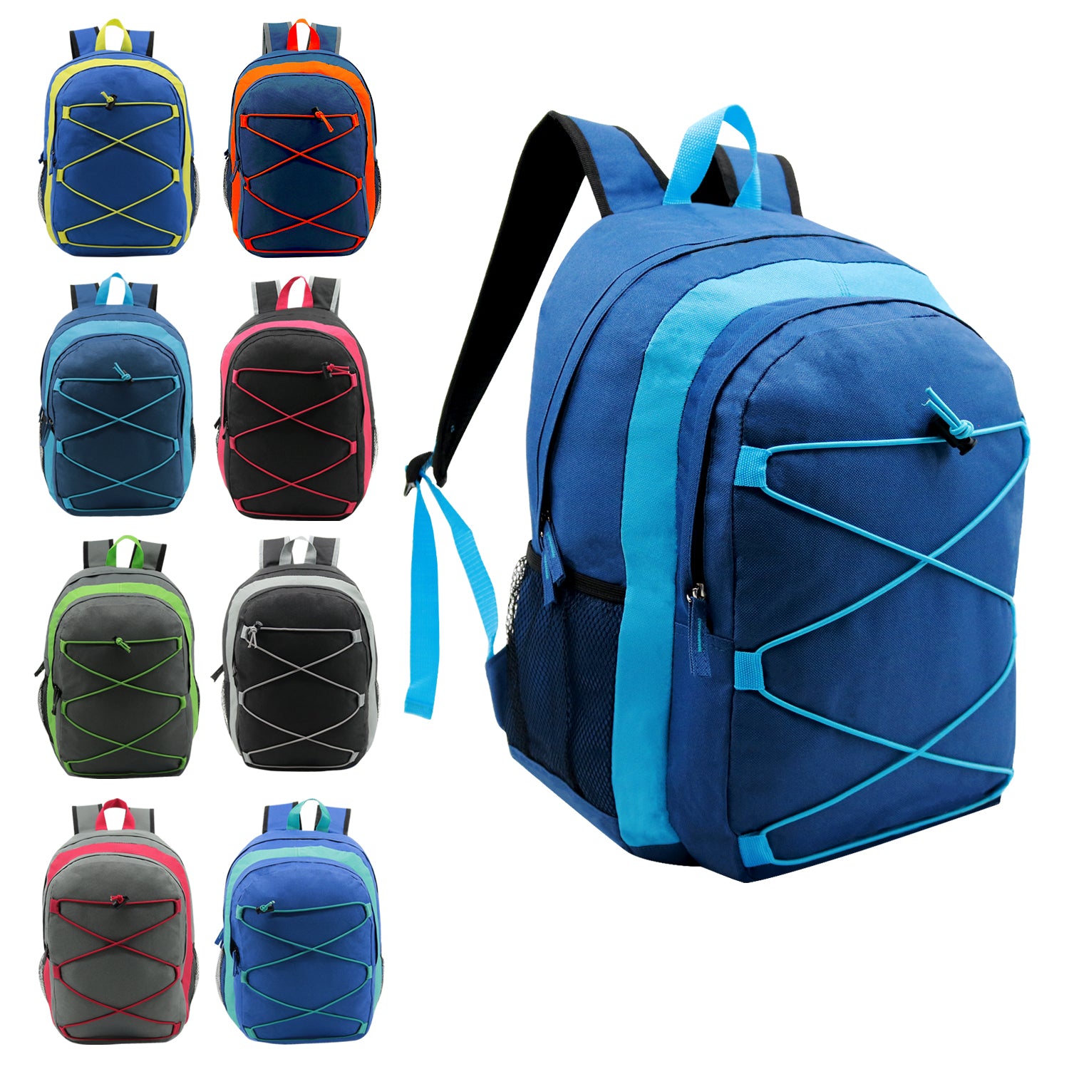 17" Kids Wholesale License Character Backpack in 12 Colors - Bulk Case of 24 Backpacks