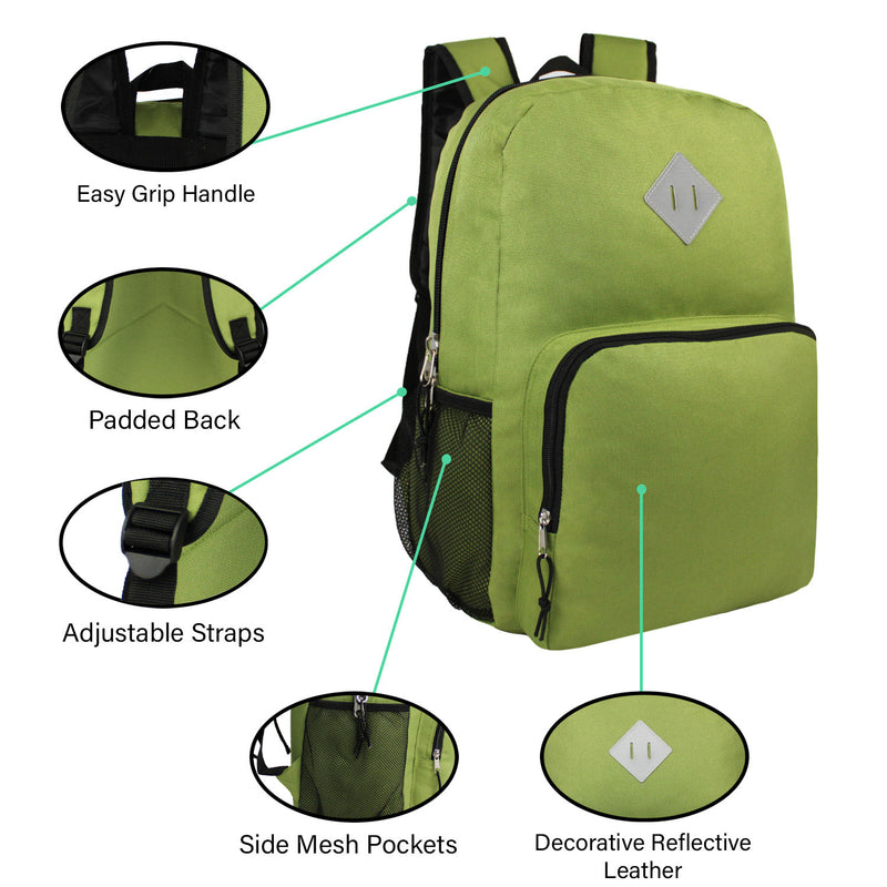 Bulk Case of 12 18" Backpacks & 12 Hygiene / Toiletries Kit - Wholesale Care Package - Disaster Relief Kit, Homeless, Charity
