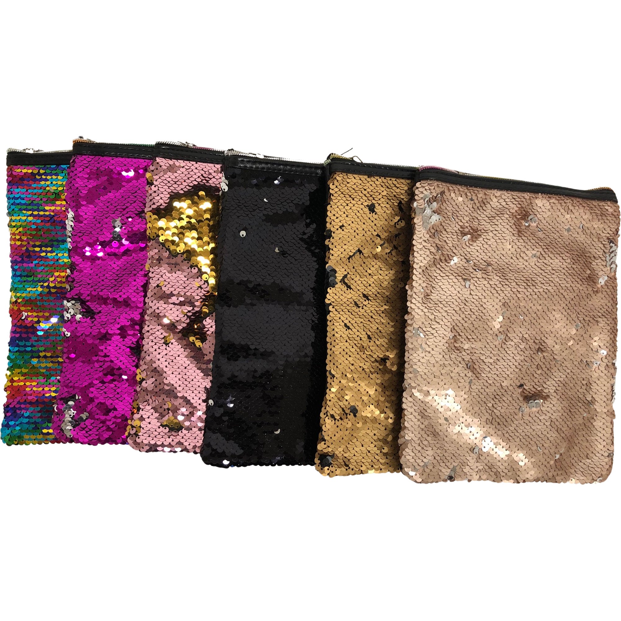 CLEARANCE BRUSH SEQUIN CROSSBODY BAG (CASE OF 60 - $1.00 / PIECE)  Wholesale Sequin Crossbody in Assorted Colors SKU: 313-SEQ-60