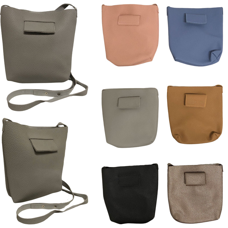 CLEARANCE CROSSBODY BAG FOR WOMEN (CASE OF 48 - $1.75 / PIECE)  Wholesale Crossbody in Assorted Colors SKU: 336-LT-48