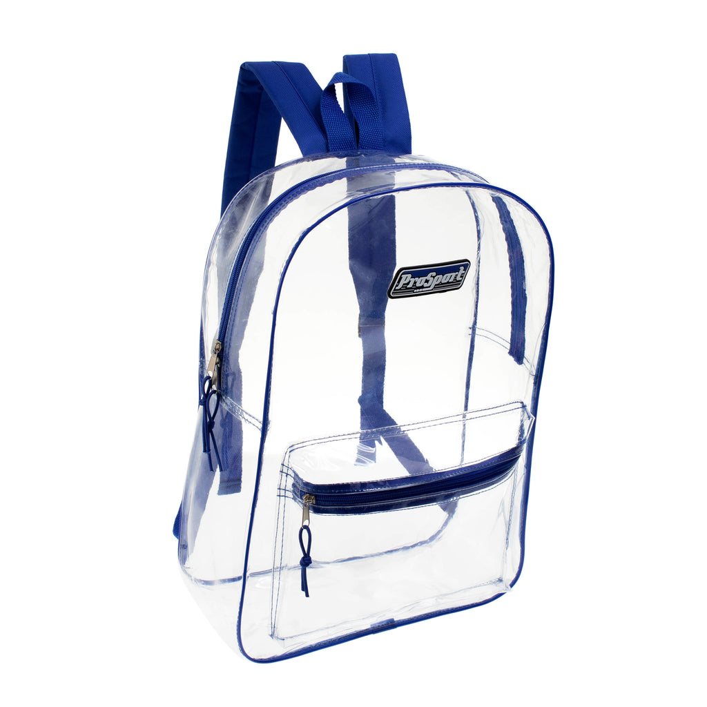 Wholesale Clear Backpacks Classic 17 - 5 Colors - 24 pcs