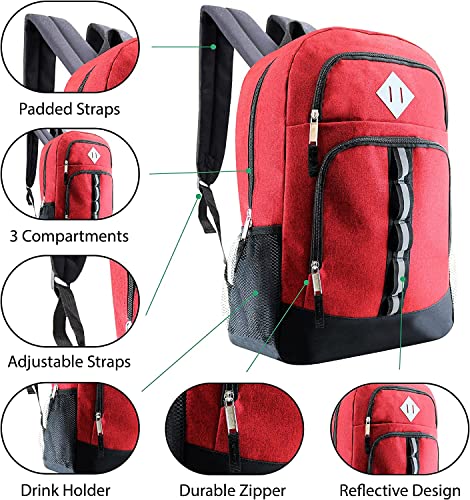 Bulk Case of 12 Backpacks and 12 Winter Item Sets - Wholesale Care Package - Emergencies, Homeless, Charity