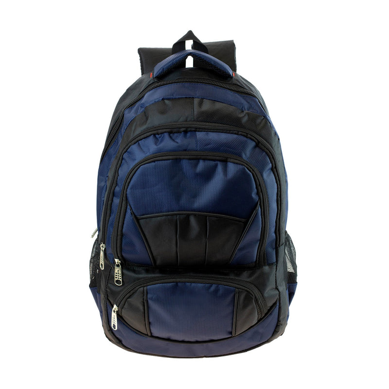 19" Durable Quality Premium Wholesale Backpack in 8 Assorted Colors - Bulk Case of 24
