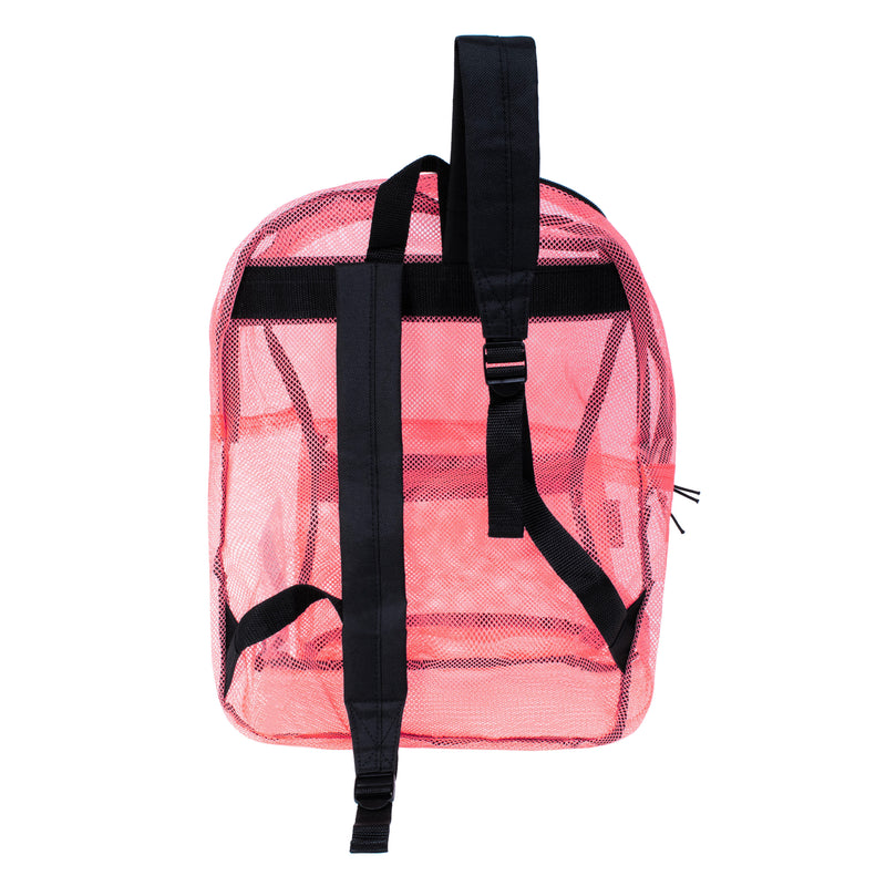 Mesh Wholesale Backpacks in 6 Assorted Colors - Case of 24 Bookbags
