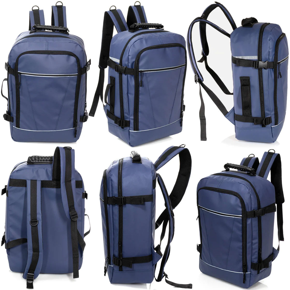 12 Deluxe 18" Travel Backpacks in 3 Colors & Your Choice of 12 Bulk Hygiene Kits - Wholesale Care Package: Homeless, Emergency, Charity