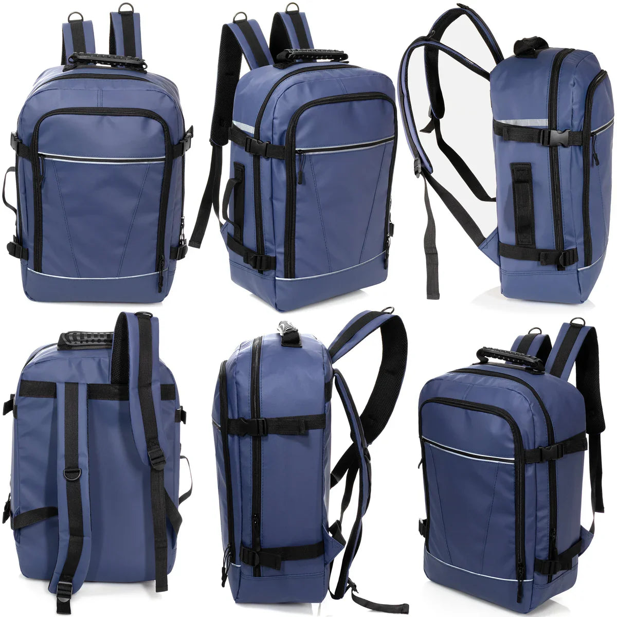 18" Deluxe Padded Back Wholesale Travel Backpack with an Organizer - Bulk Case of 12