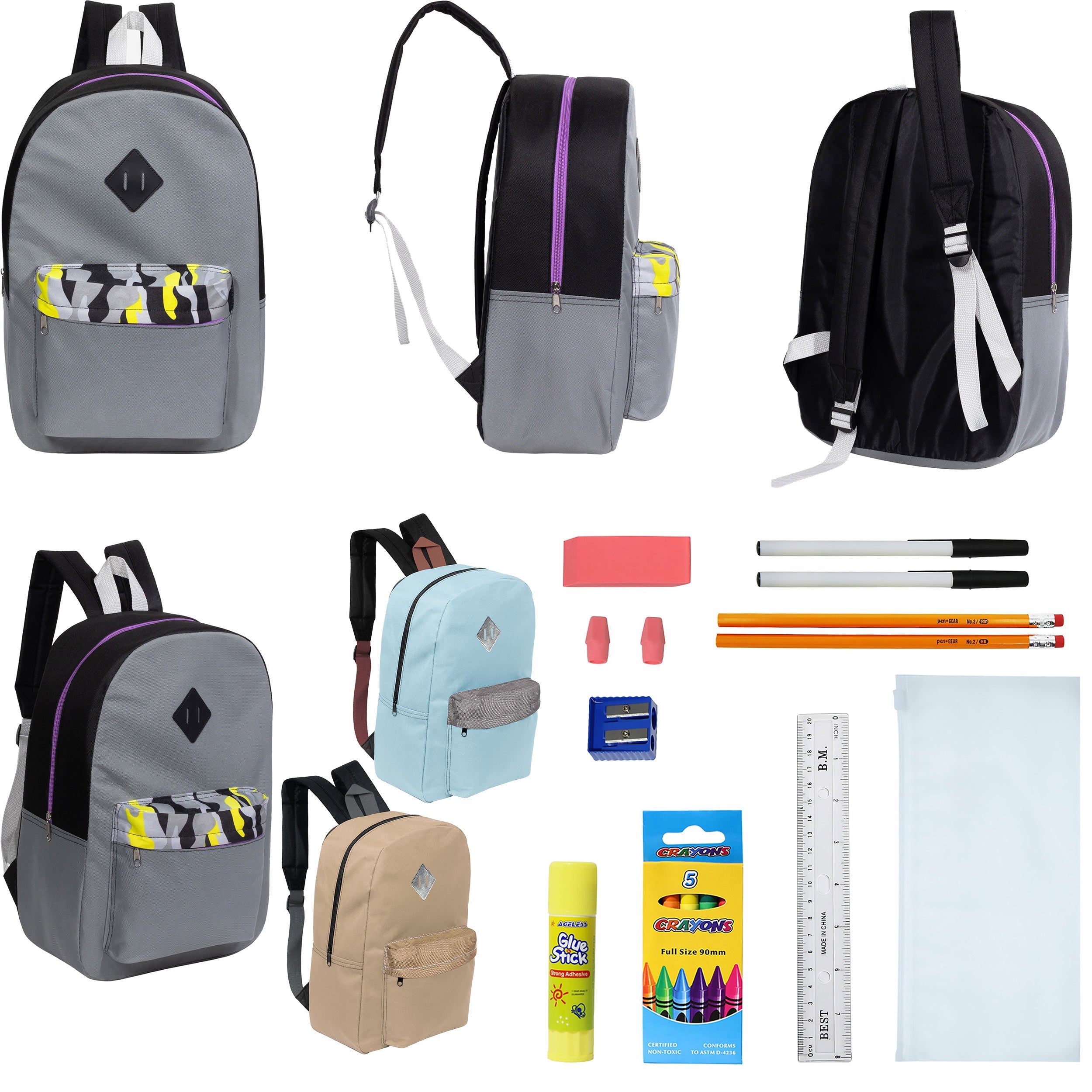 backpacks for 17.3 laptop 17" Padded Back Wholesale Backpacks & Bulk School Supplies