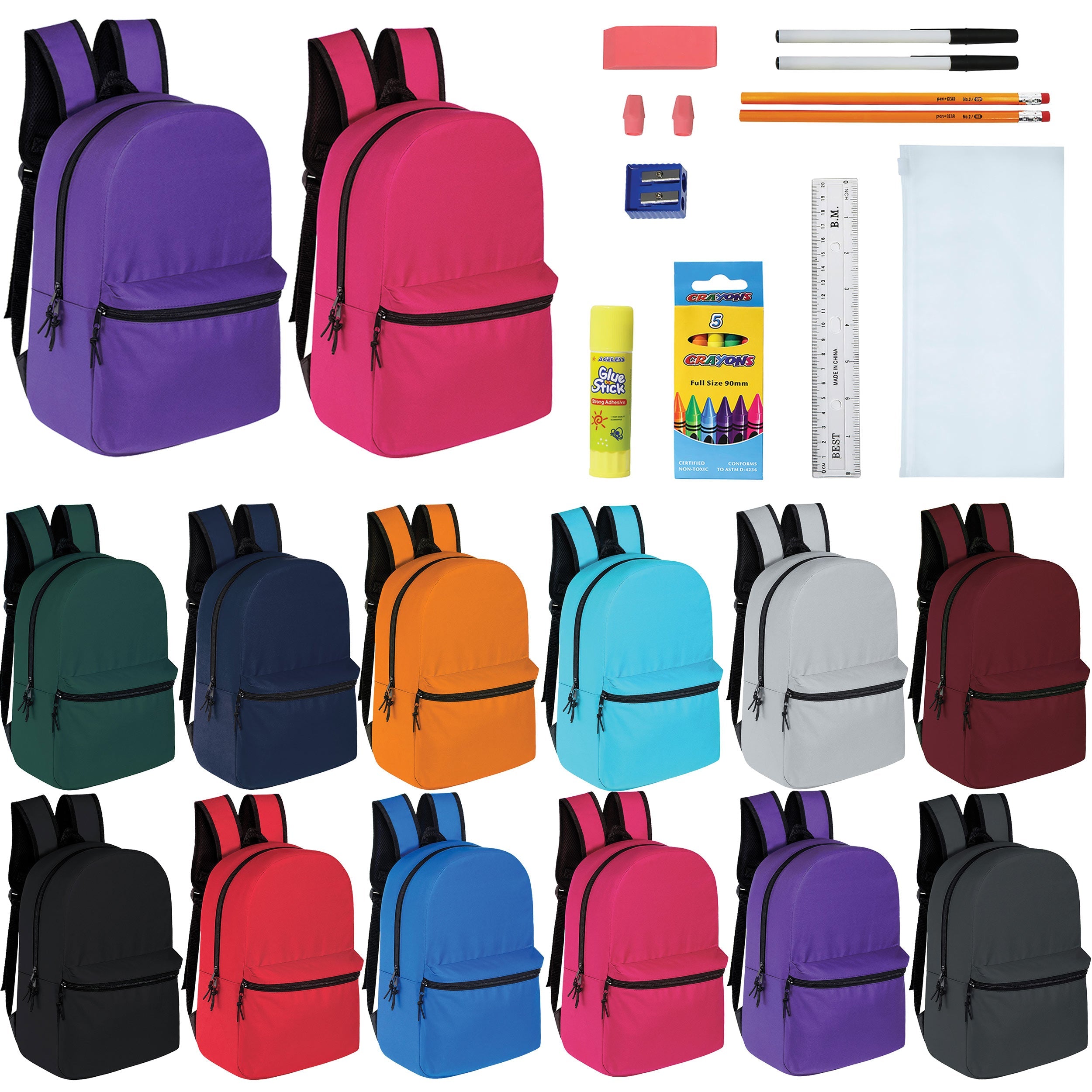 15 inch backpacks for kids School Backpack, Kindergarten Elementary Backpack Fits Folders | Lightweight Durable Toddler Bookbag Boys Girls, Padded Straps, Name Tag, Chest Buckle, Water-Resistant for Travel Daycare Safety First As a parent Ballerina 15" Kids Backpack |