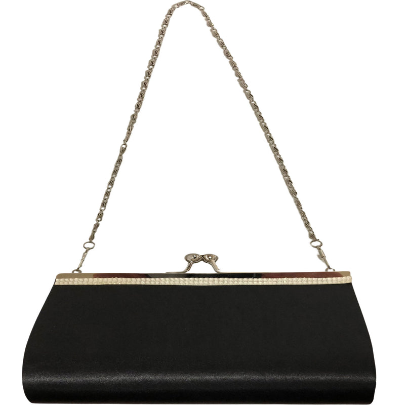 CLEARANCE EVENING BAG IN BLACK (CASE OF 48 - $1.50 / PIECE)  Wholesale Black Evening Bag SKU: EB1020-SOL-BLACK-48