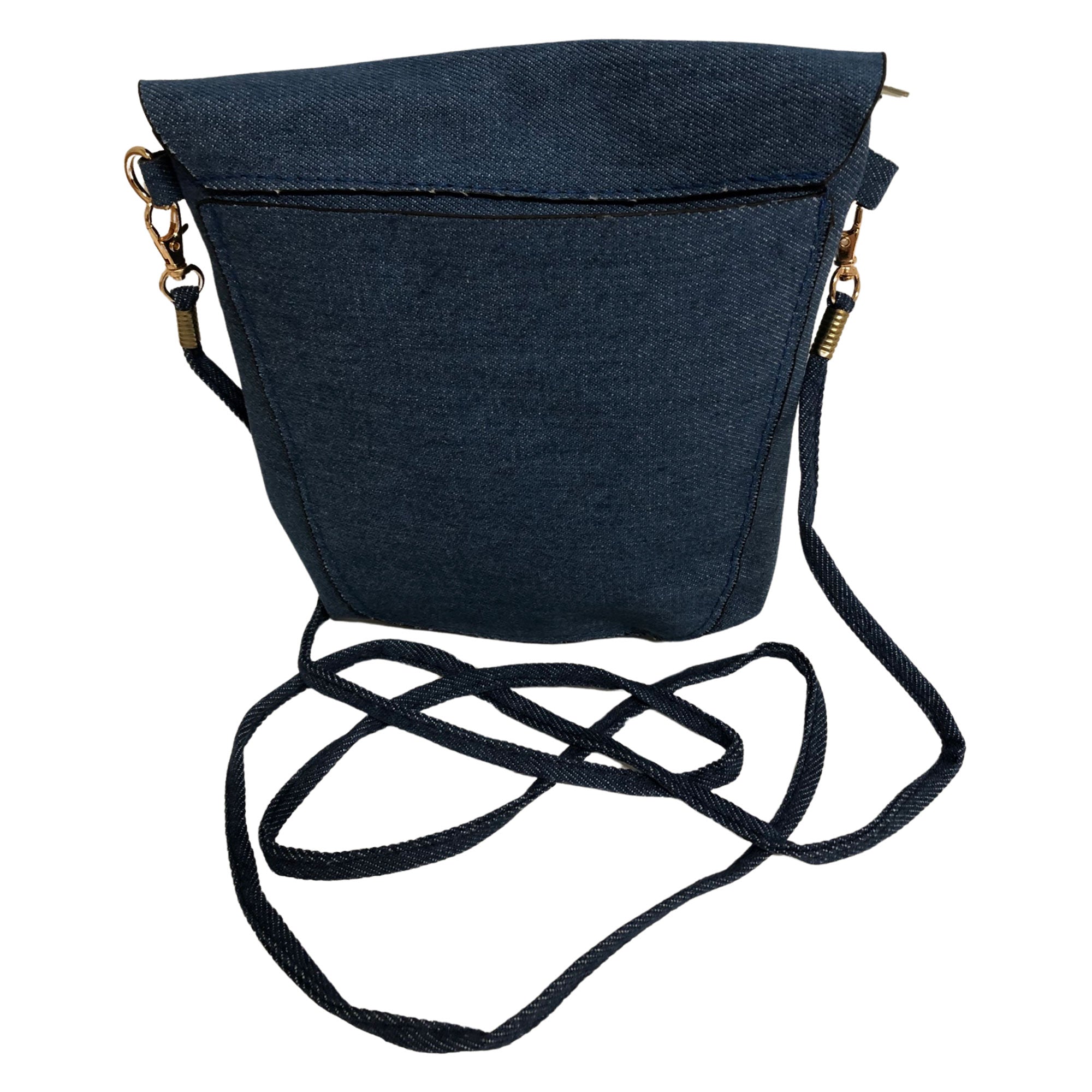 CLEARANCE CROSSBODY IN DENIM (CASE OF 48 - $1.50 / PIECE)  Wholesale Crossbody in Jeans Material SKU: M83703-JEANS-48