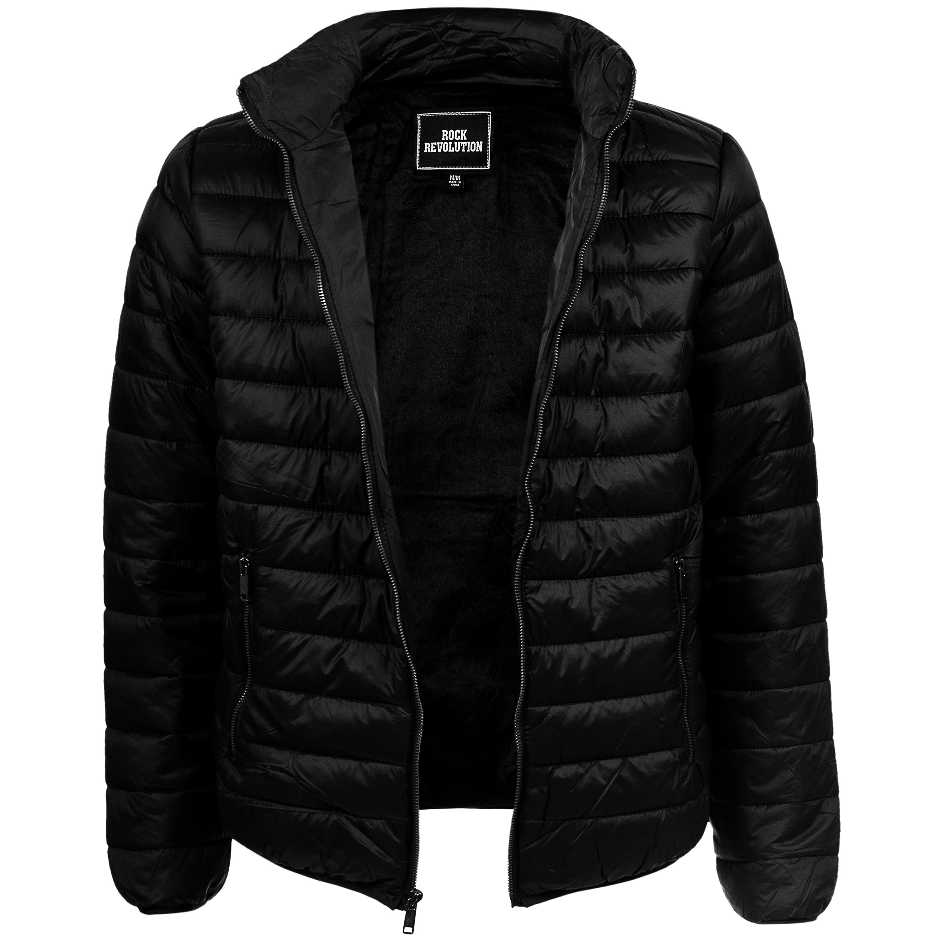 Men's Hooded Warm Winter Wholesale Coats in 3 Assorted Colors & Sizes - Bulk Case of 12 Winter Jackets
