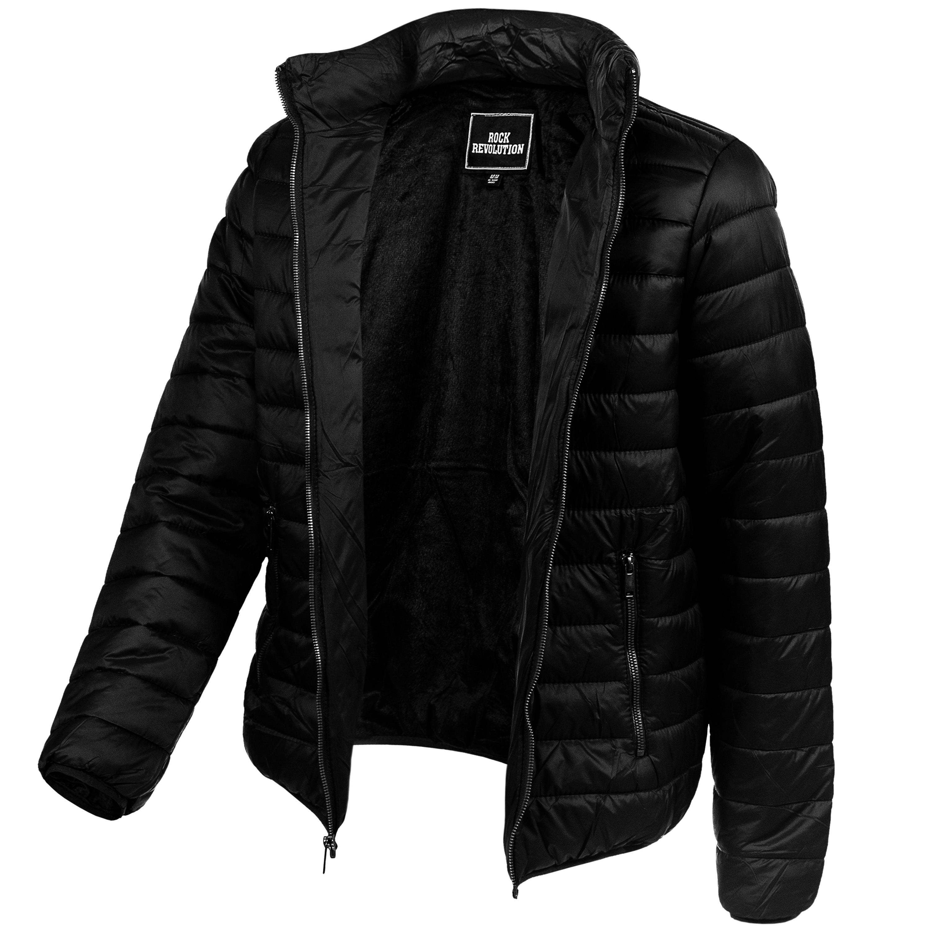 Men's Hooded Warm Winter Wholesale Coats in 3 Assorted Colors & Sizes - Bulk Case of 12 Winter Jackets